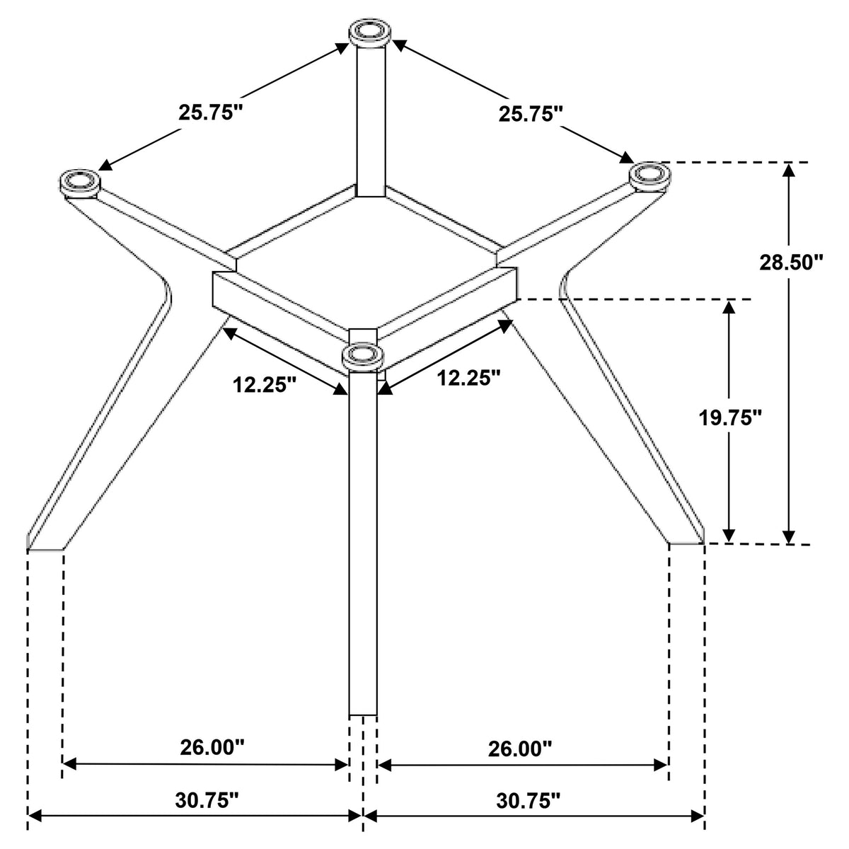 Paxton Dining Table Bases