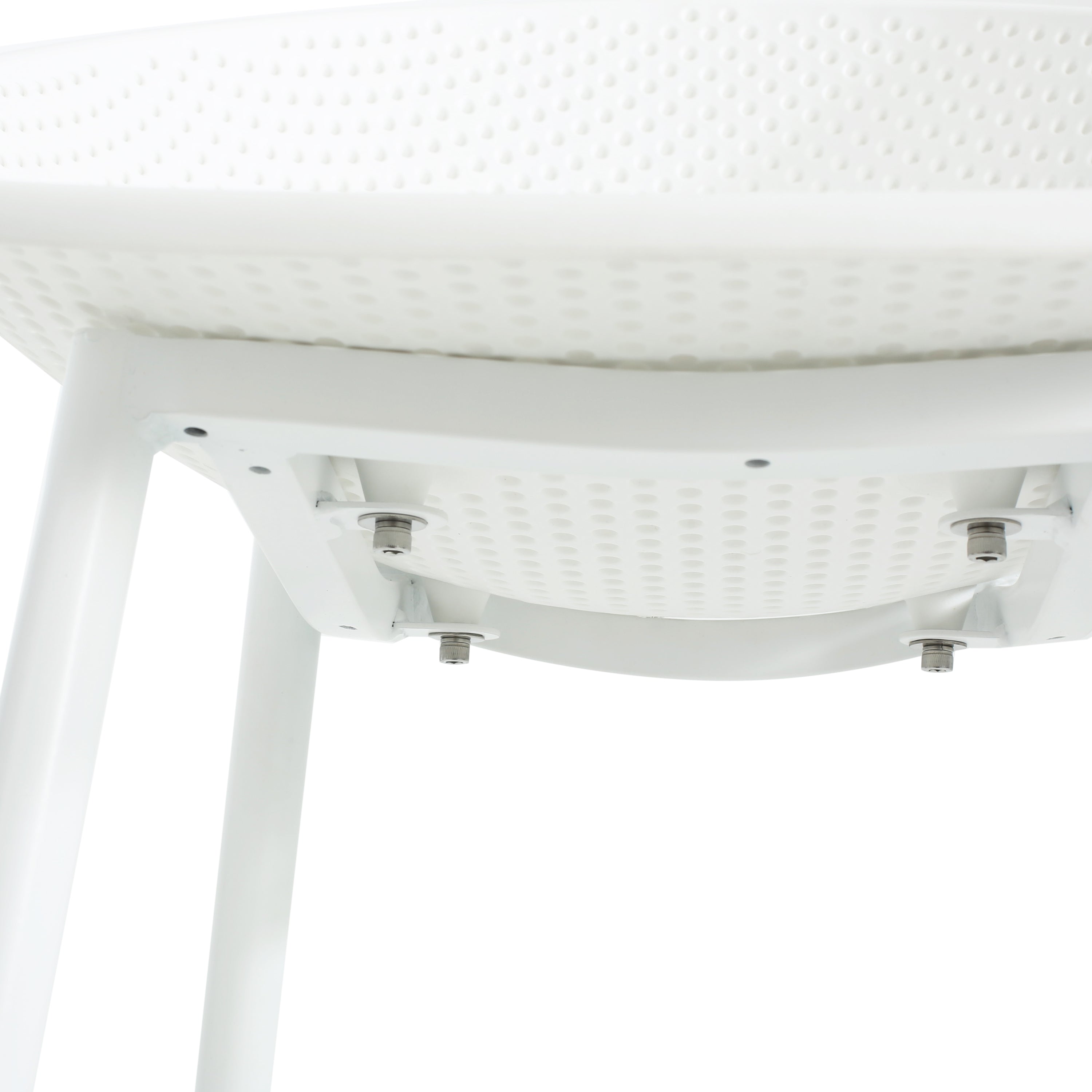 Gable Outdoor Bar Stool Set Outdoor Seating - White
