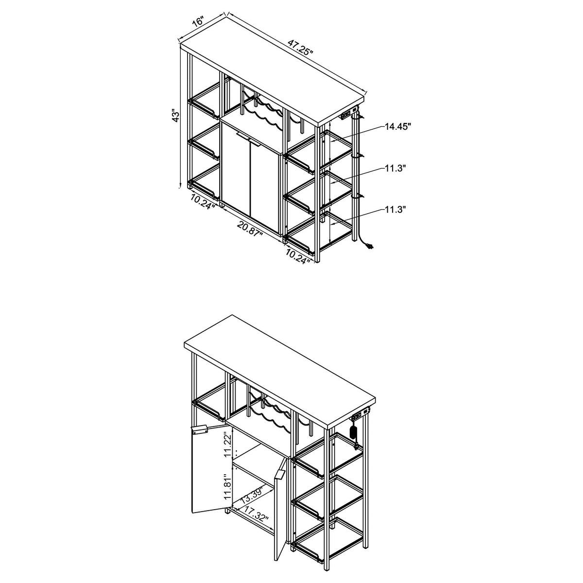 Gallimore Bar & Wine Cabinets