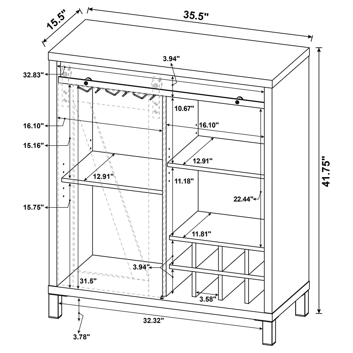 Arlington Bar & Wine Cabinets
