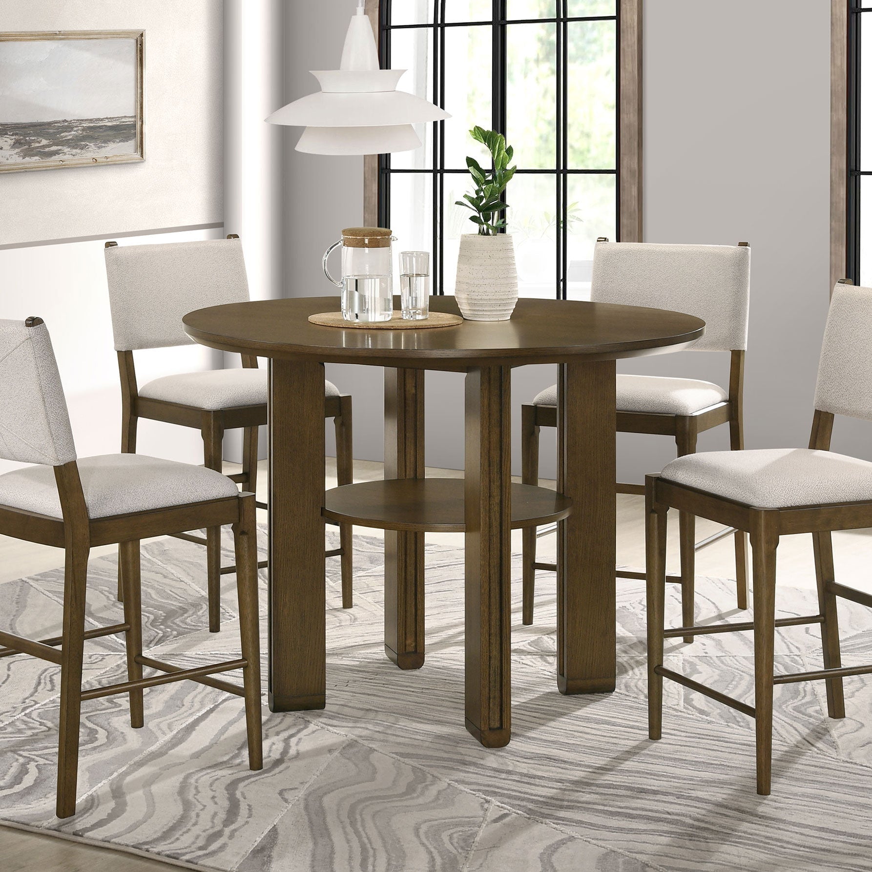 Ottowa 47-inch Round Dining Table Brown