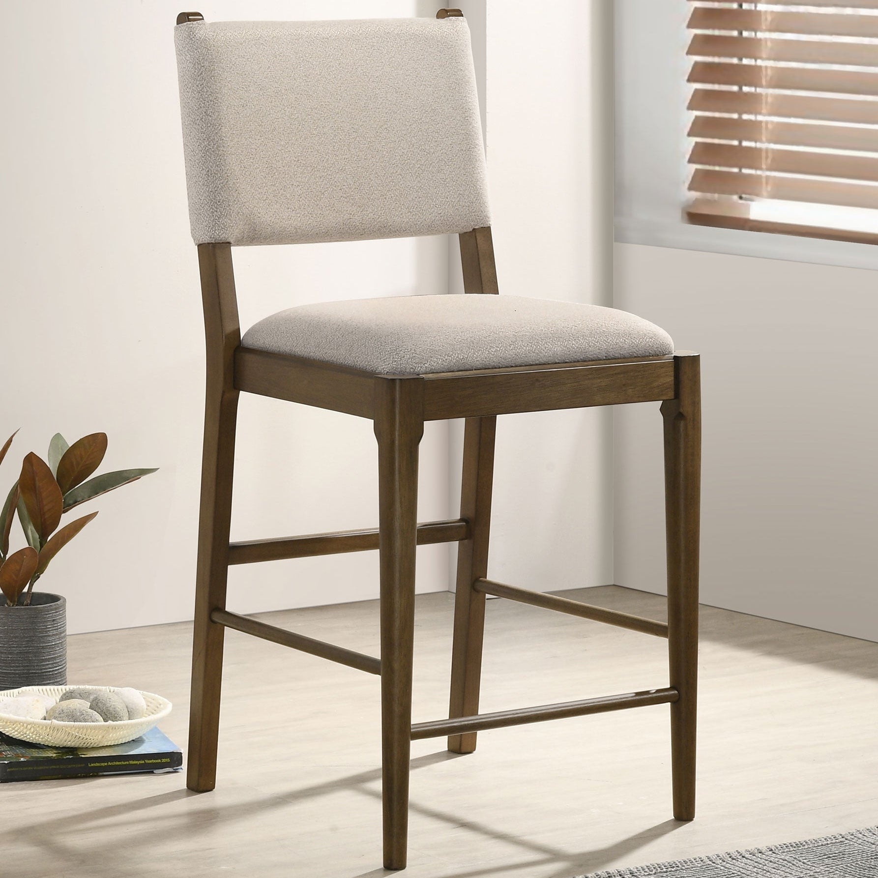 Ottowa Upholstered Side Chair Brown (Set of 2)