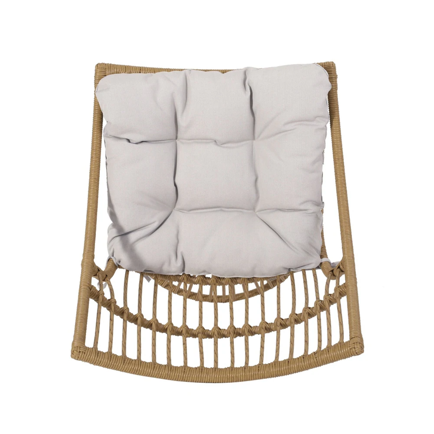 Elaine Outdoor Side Table Rattan Frame - Light Brown