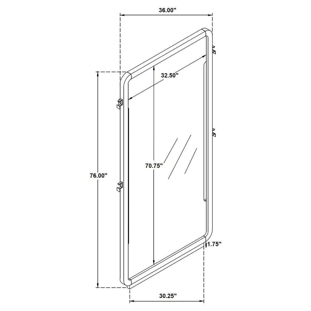 Leandro Floor Mirrors