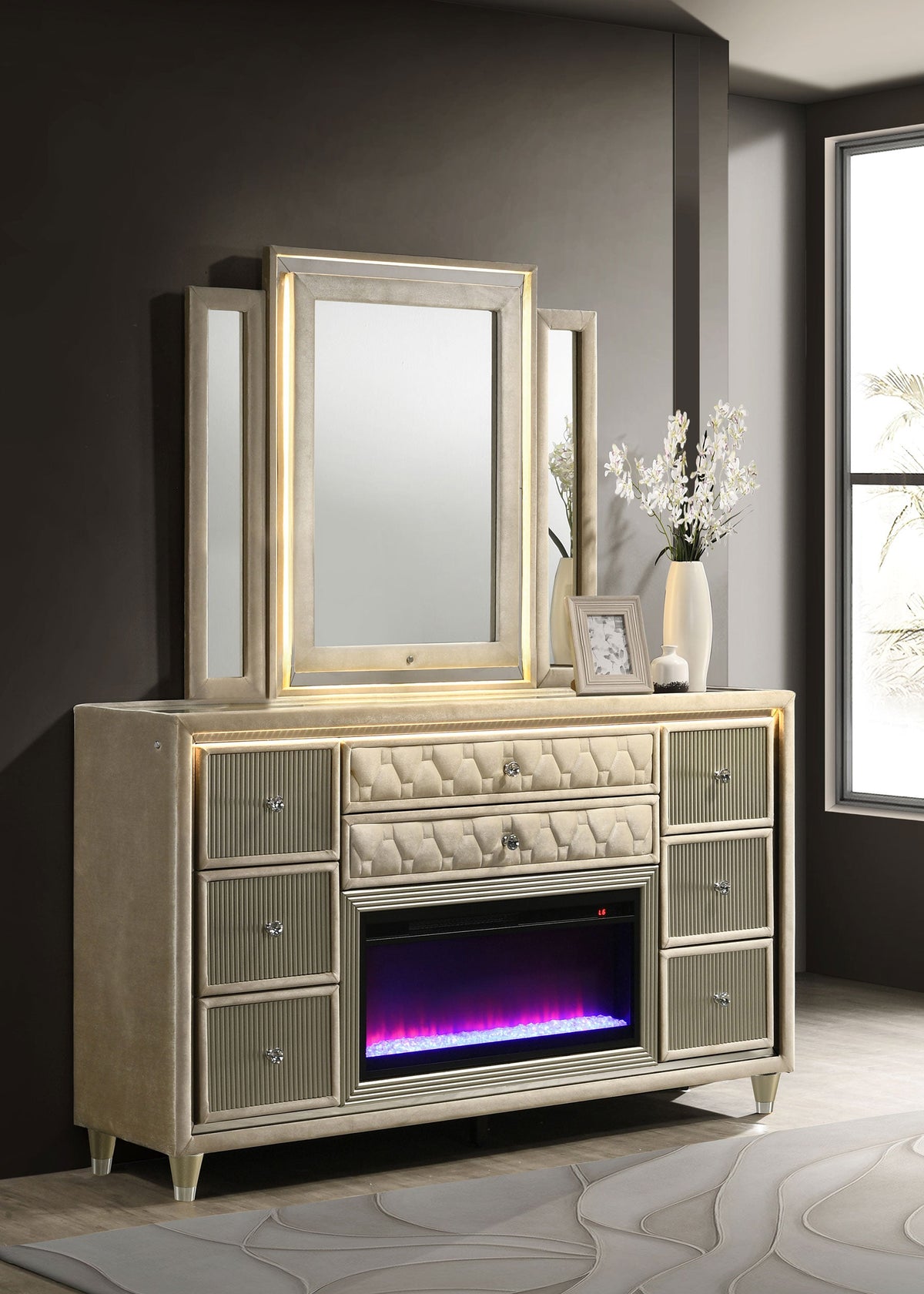 Lorient Dresser with Mirrors