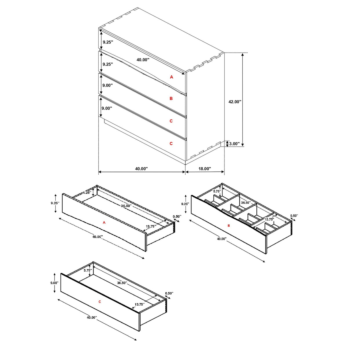 Winslow Chests