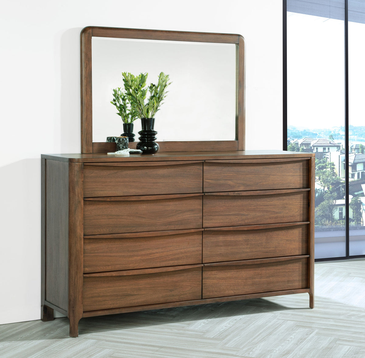 Maderia Dresser with Mirrors