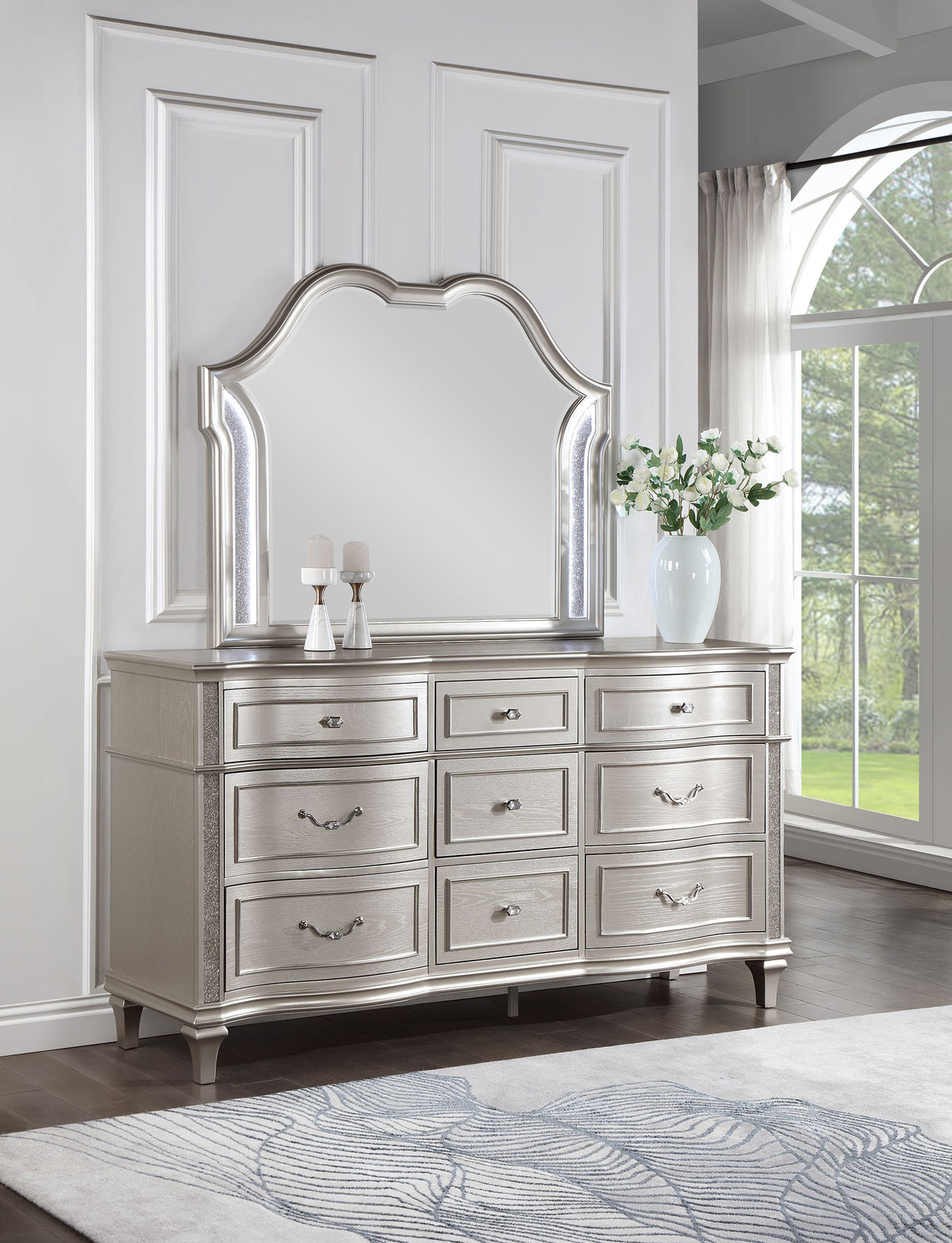 Evangeline Dresser with Mirrors