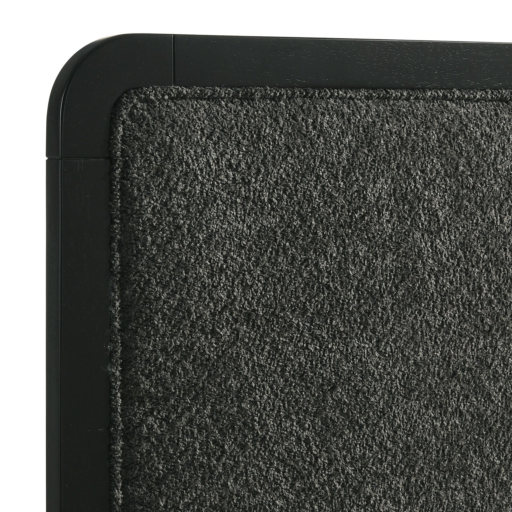 Cavelle 51-inch Black Upholstered Eastern King Bed Black