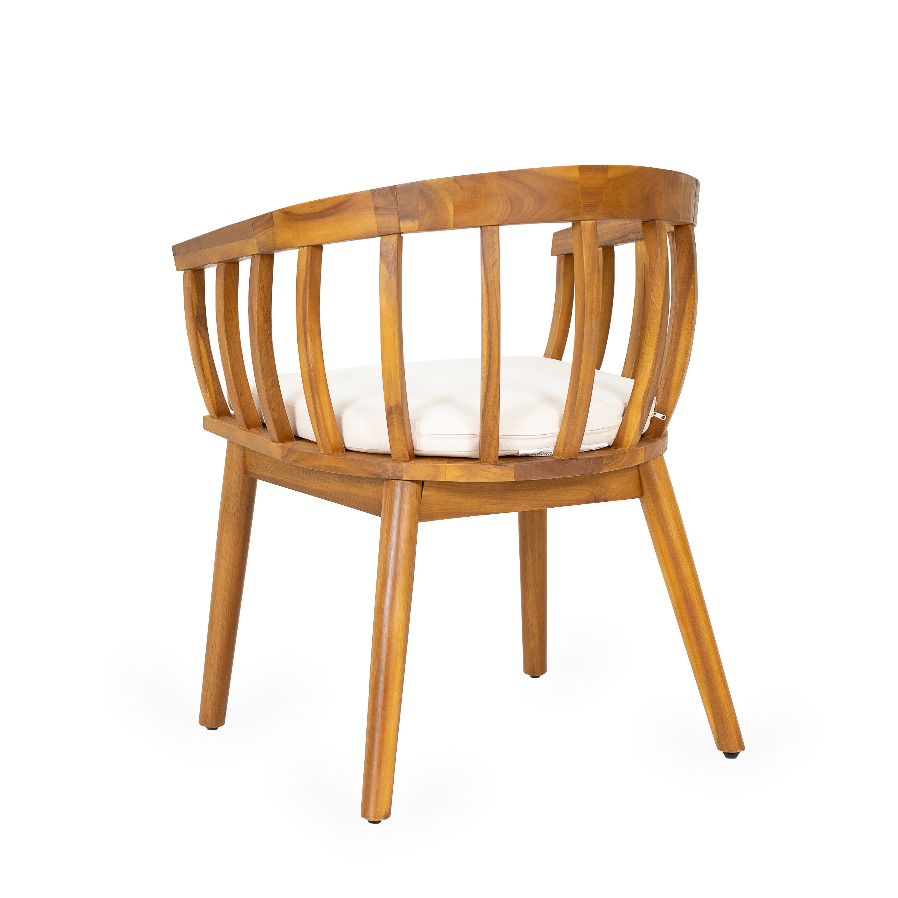 Klismos Outdoor Dining Chair Set Outdoor Seating - Beige