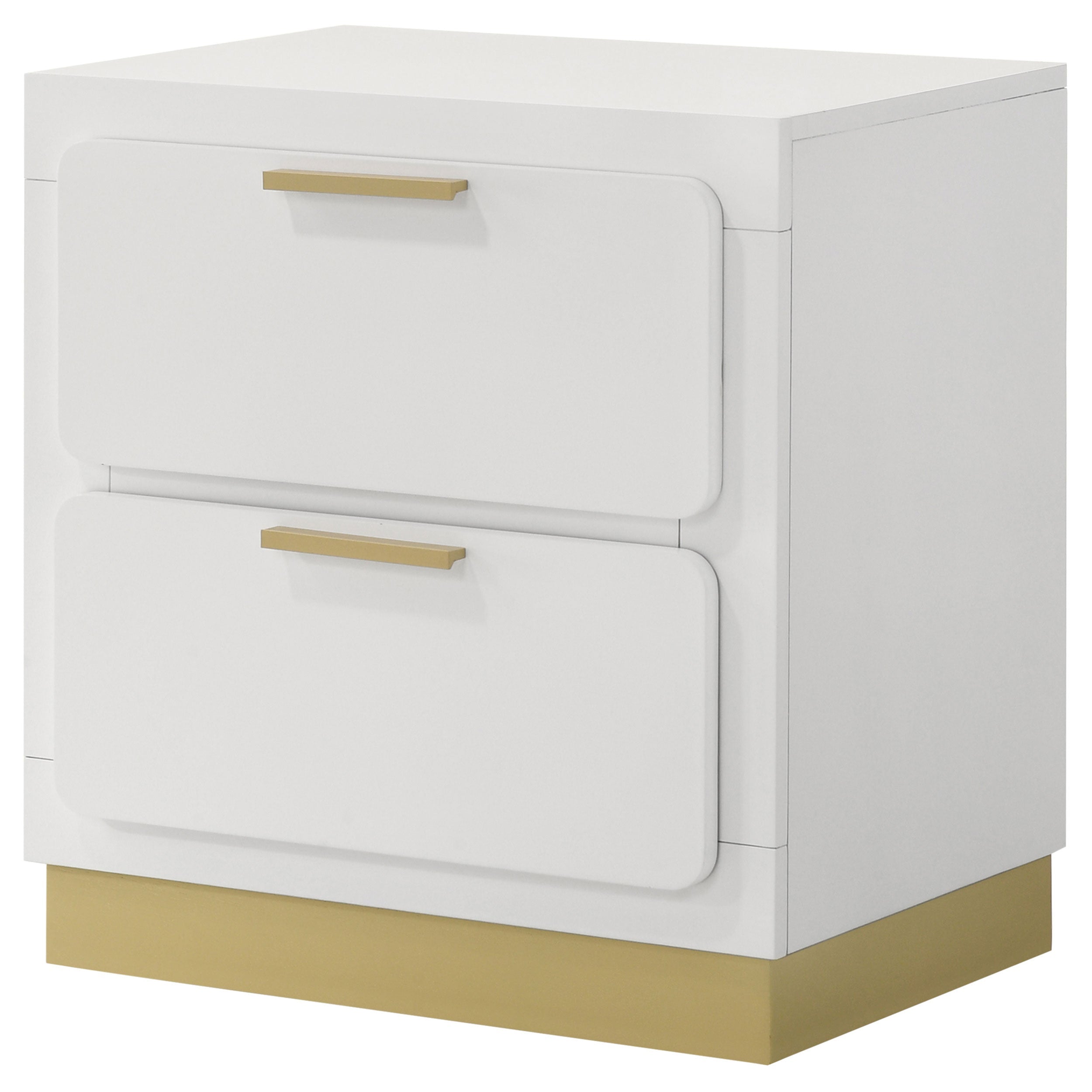 Caraway 2-drawer Nightstand - White
