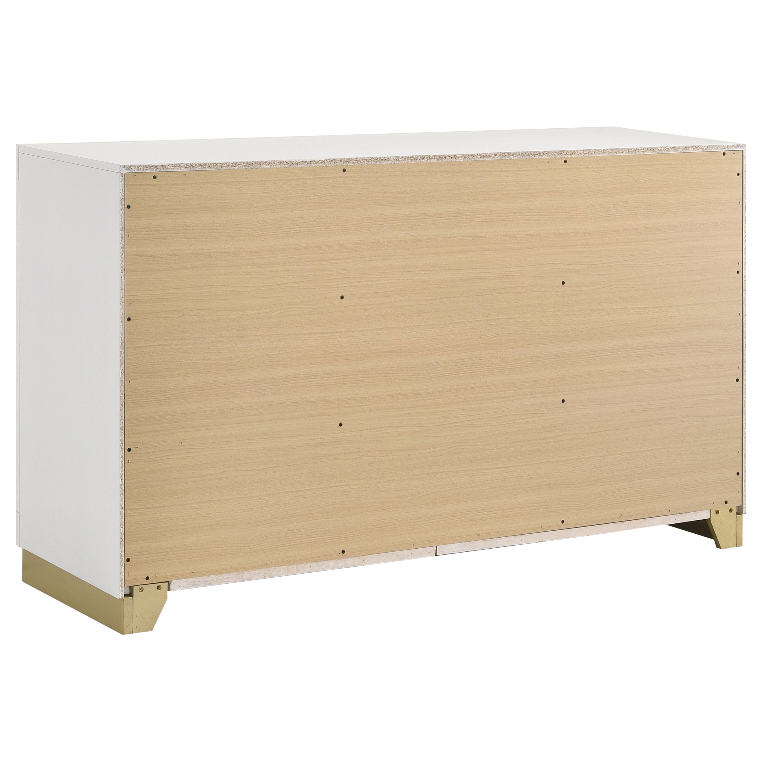 Caraway 6-drawer White Dresser