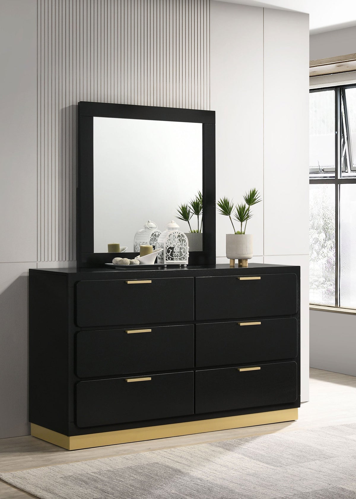Caraway Dresser with Mirrors