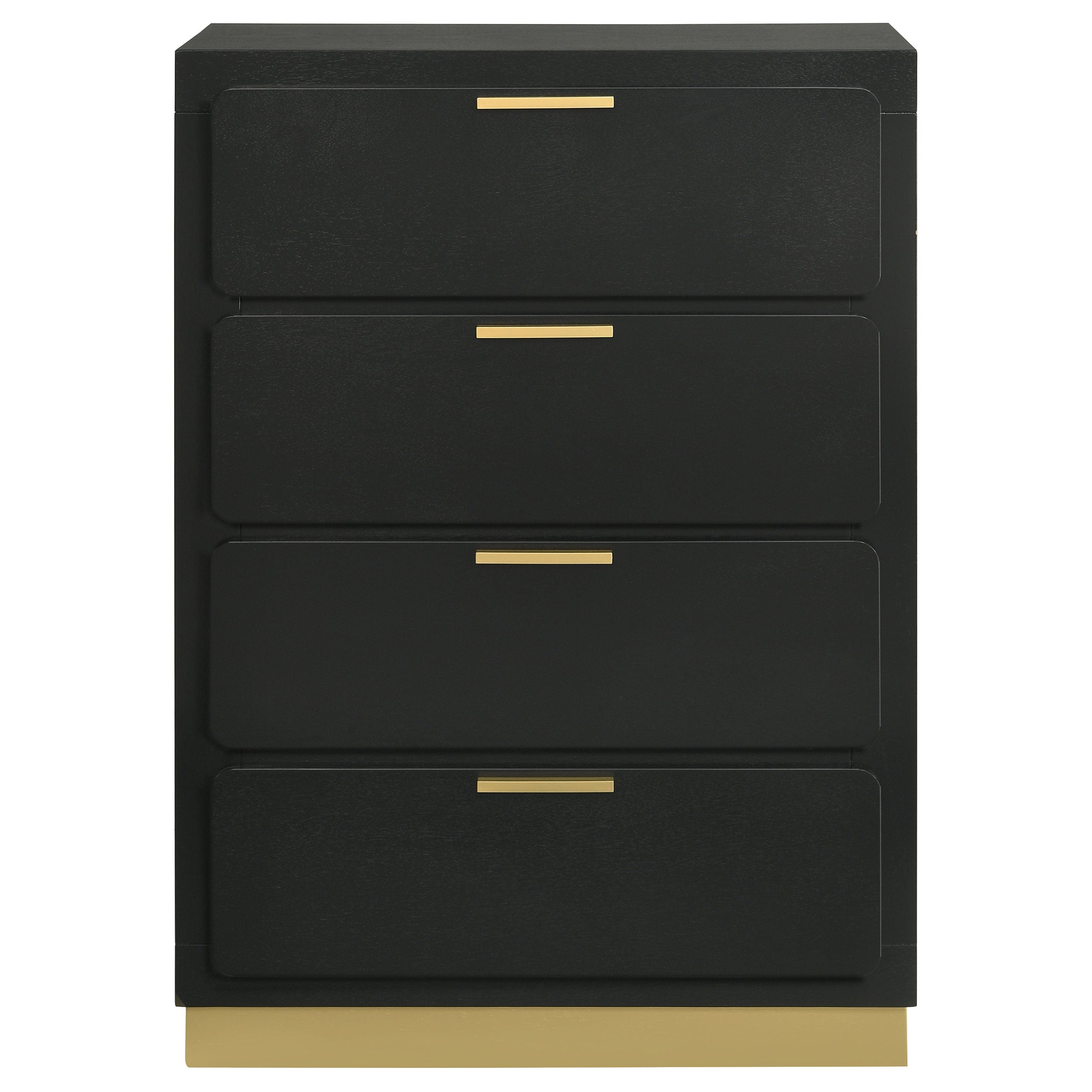 Caraway 4-drawer Bedroom Chest - Black