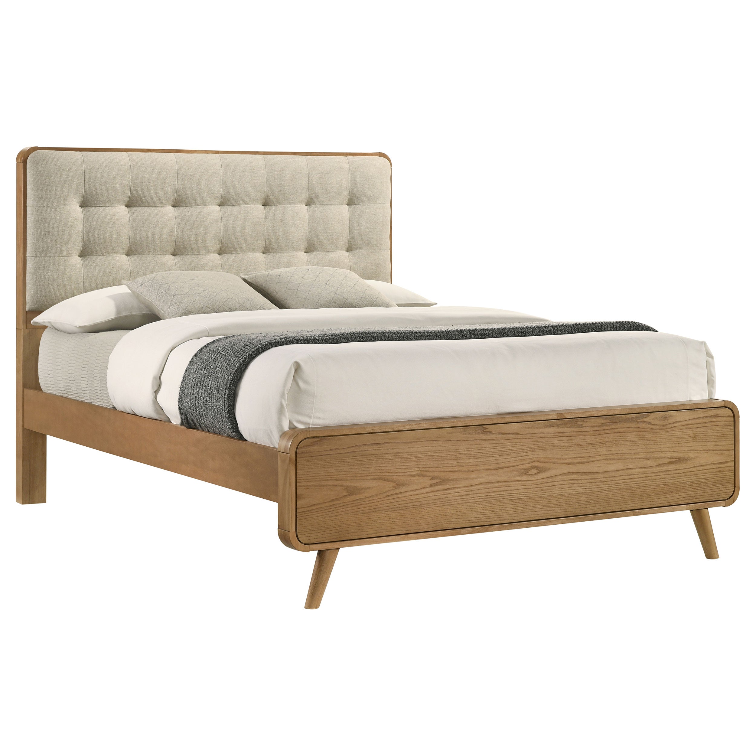 Robyn Light Ash Wood Platform Bed