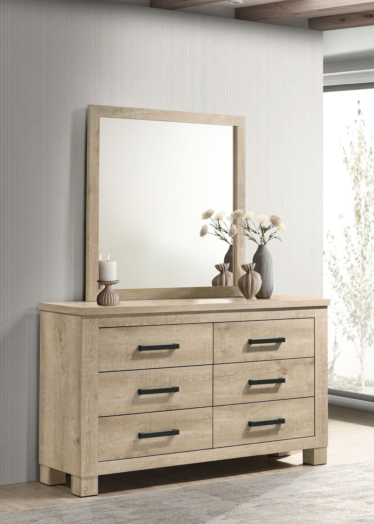 Oakglen Dresser with Mirrors