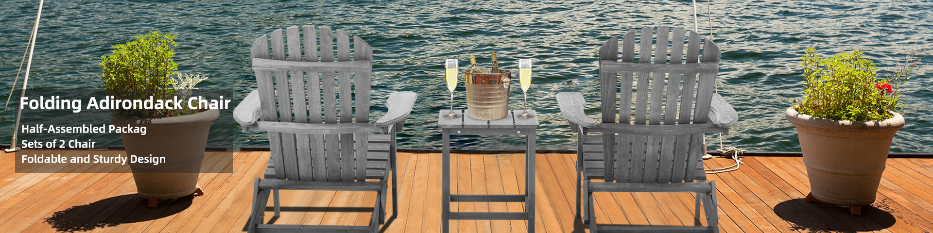 Classic Outdoor Furniture Modern Design - Gray