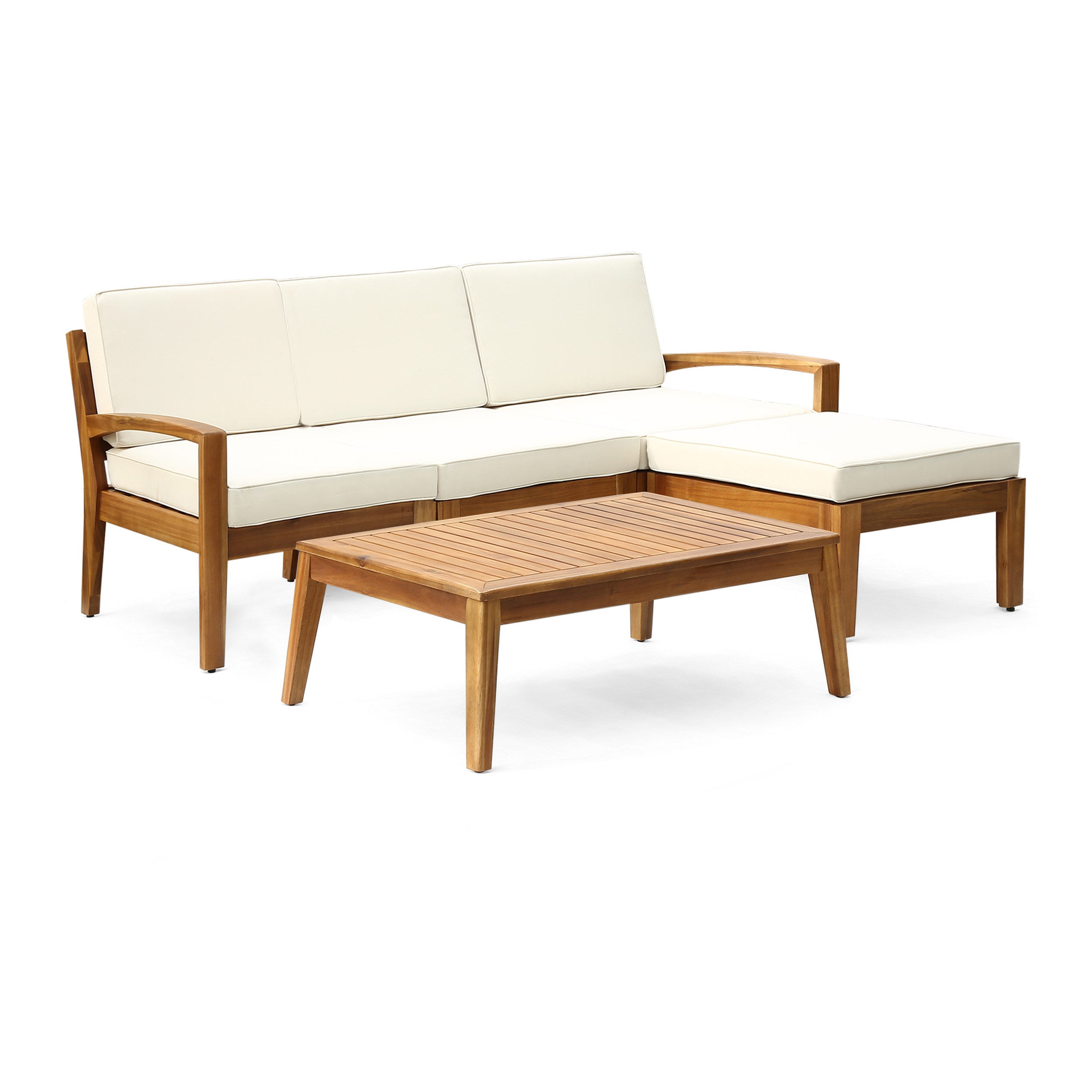Grenada Outdoor Sectional Set Acacia Wood