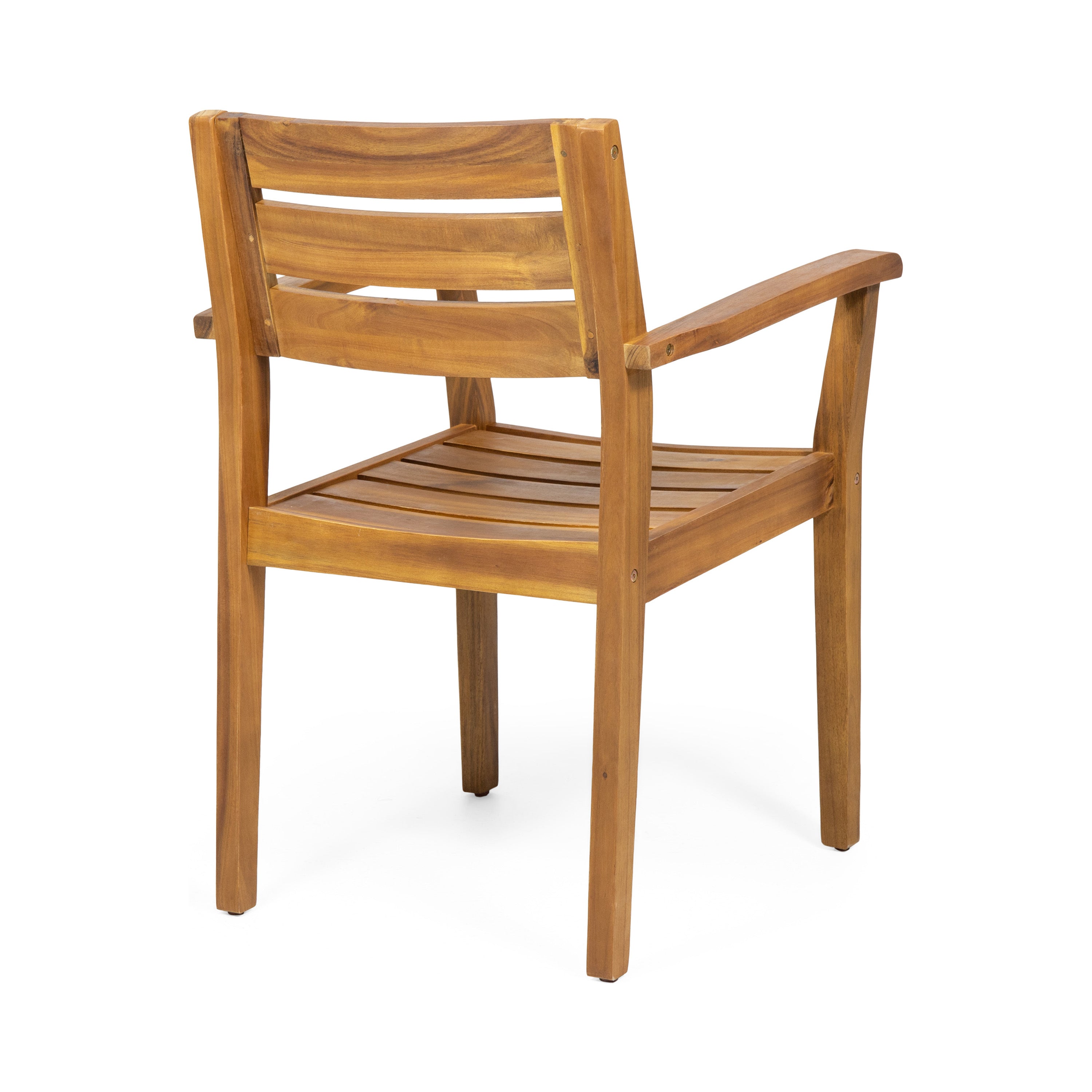 Outdoor Dining Set Acacia Wood Poolside - Teak