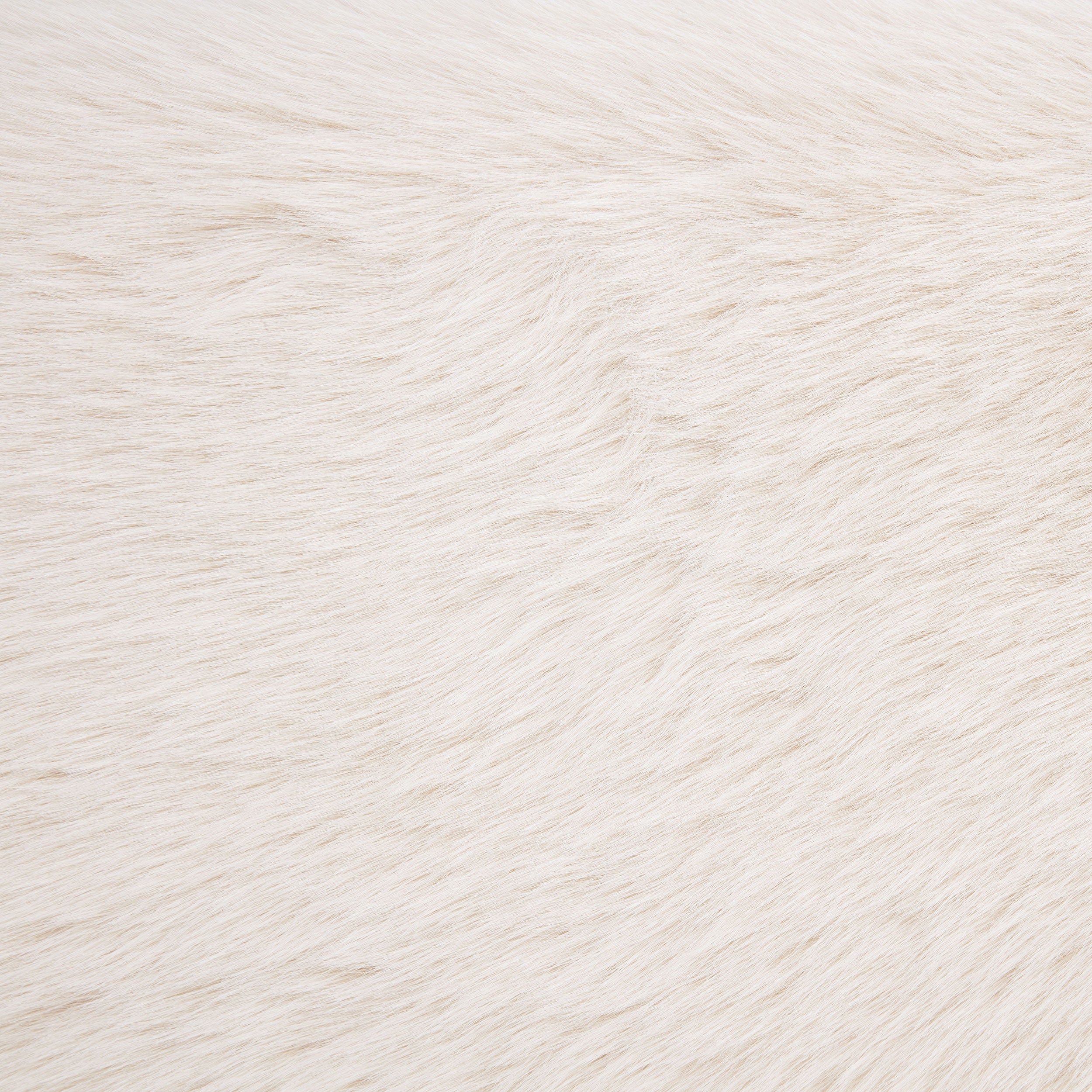 Rebecca Cream Faux Fur Upholstered King Bed