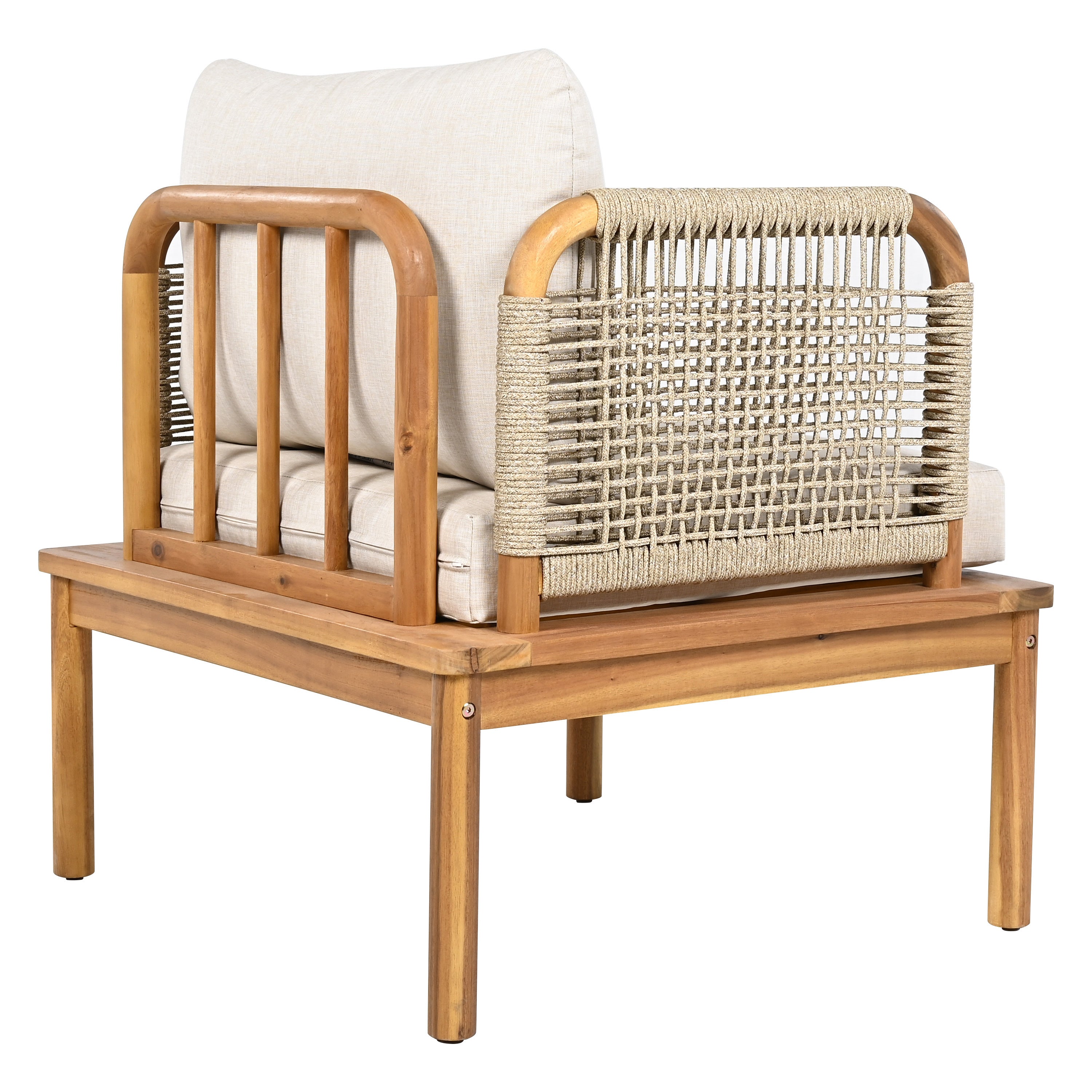 Outdoor Sofa Set Rope Detail 5-Piece