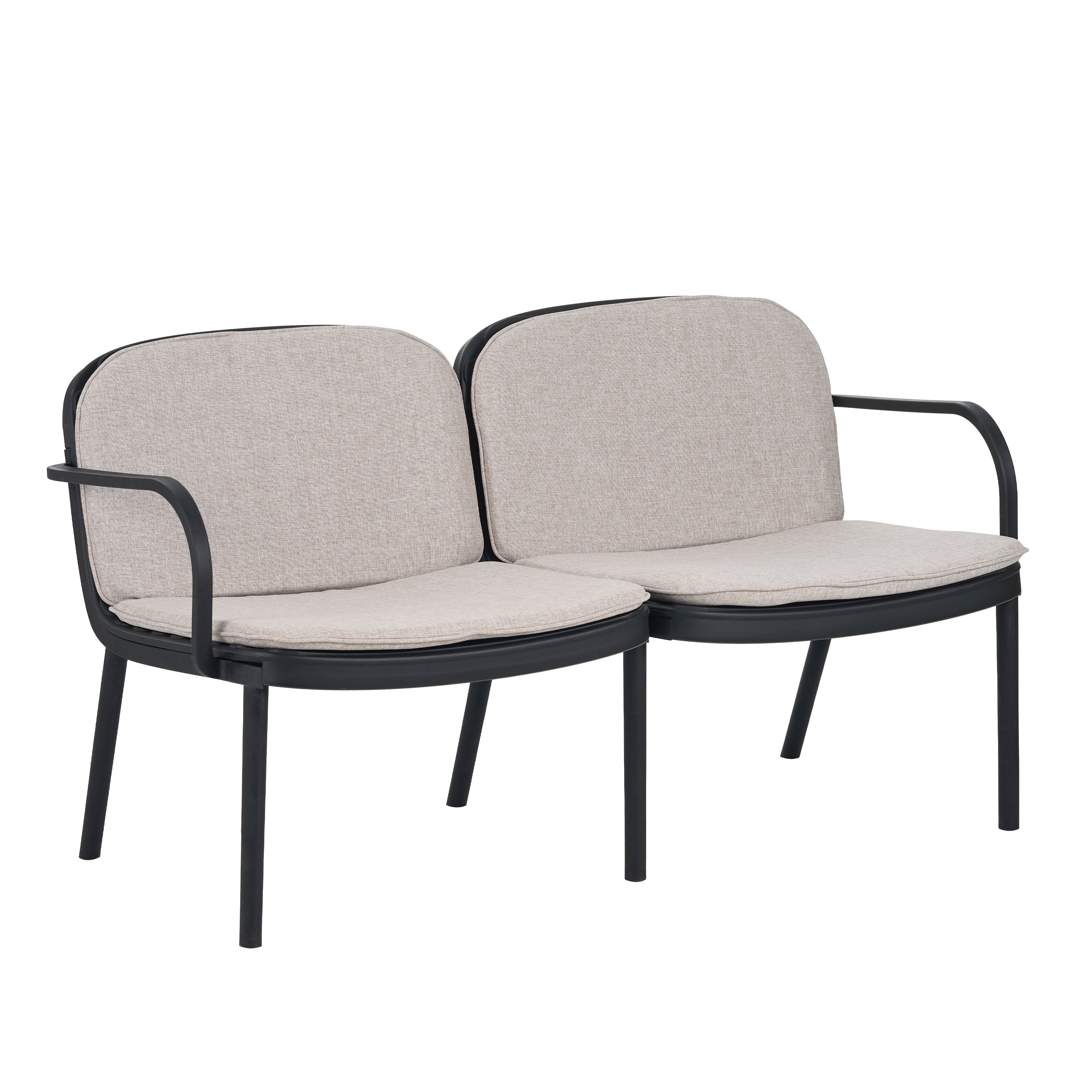 Luna Outdoor Loveseat Cushioned Seating - Beige