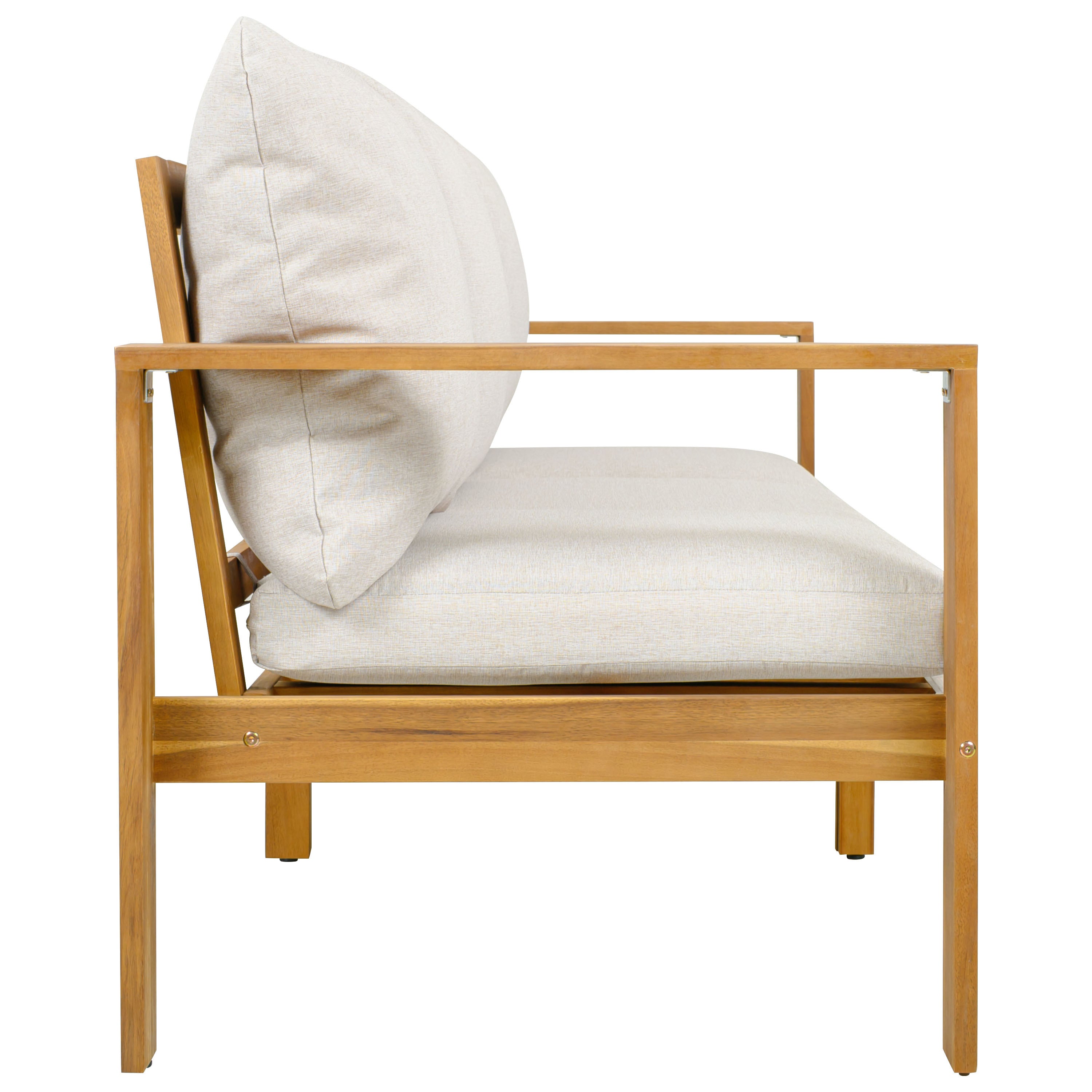 Pcs Outdoor Sectional Set Acacia Wood