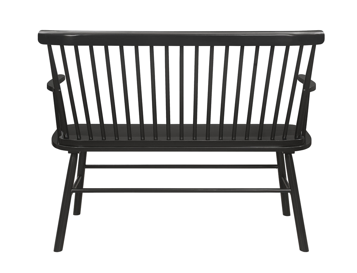 Jerimiah Spindleback Bench Black