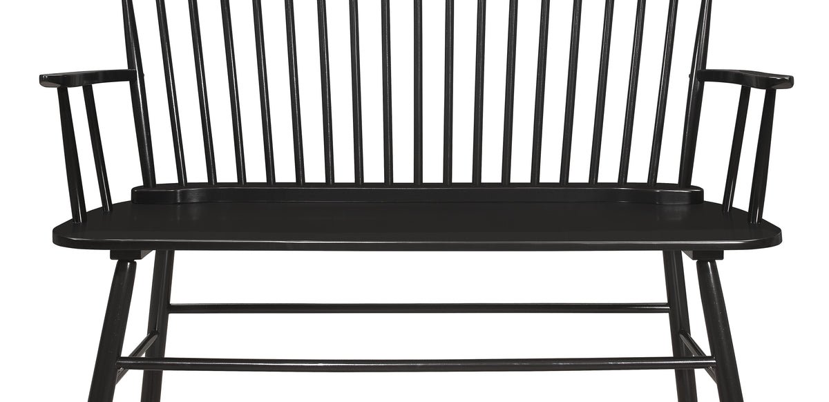 Jerimiah Spindleback Bench Black