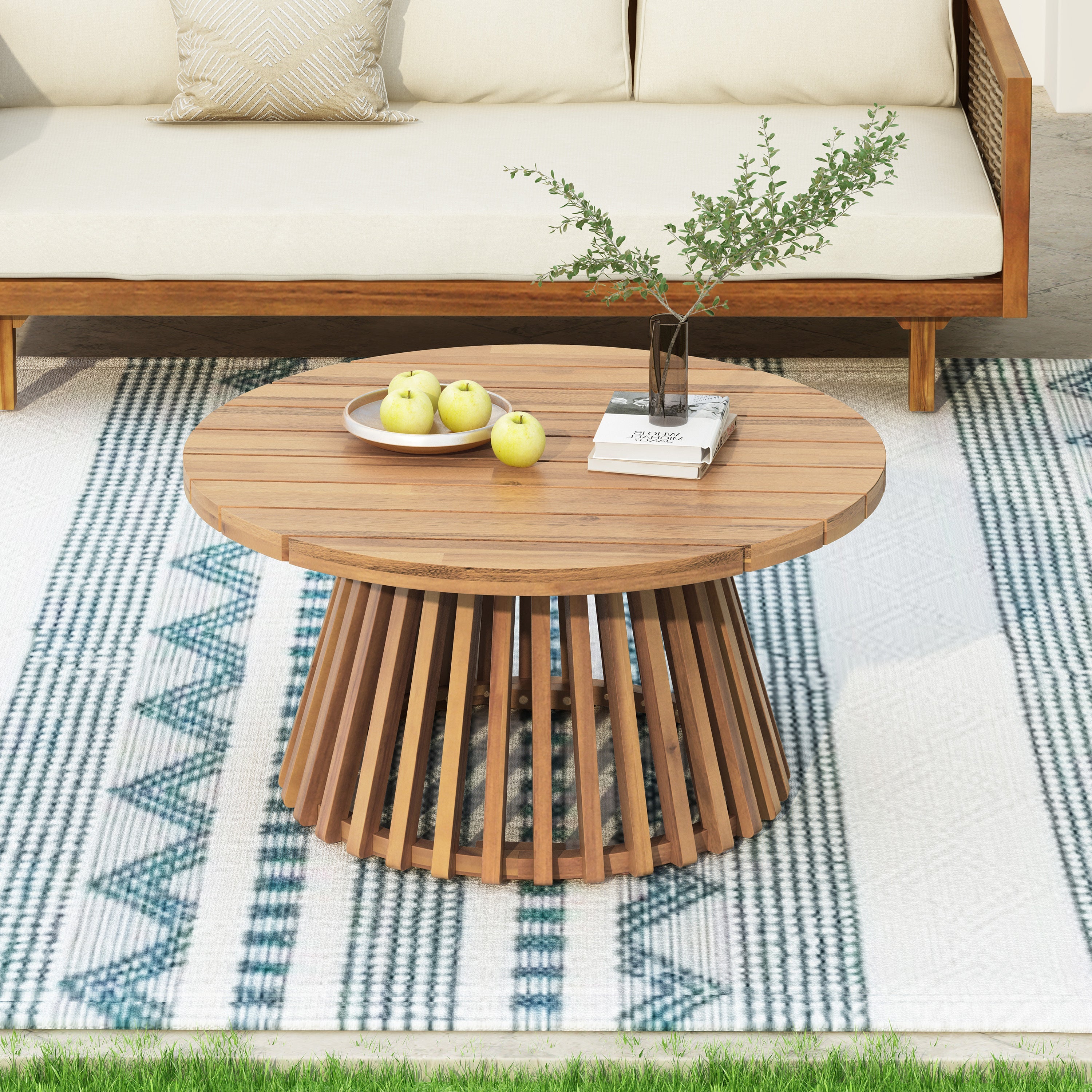 Coffee Outdoor Coffee Table Acacia Wood