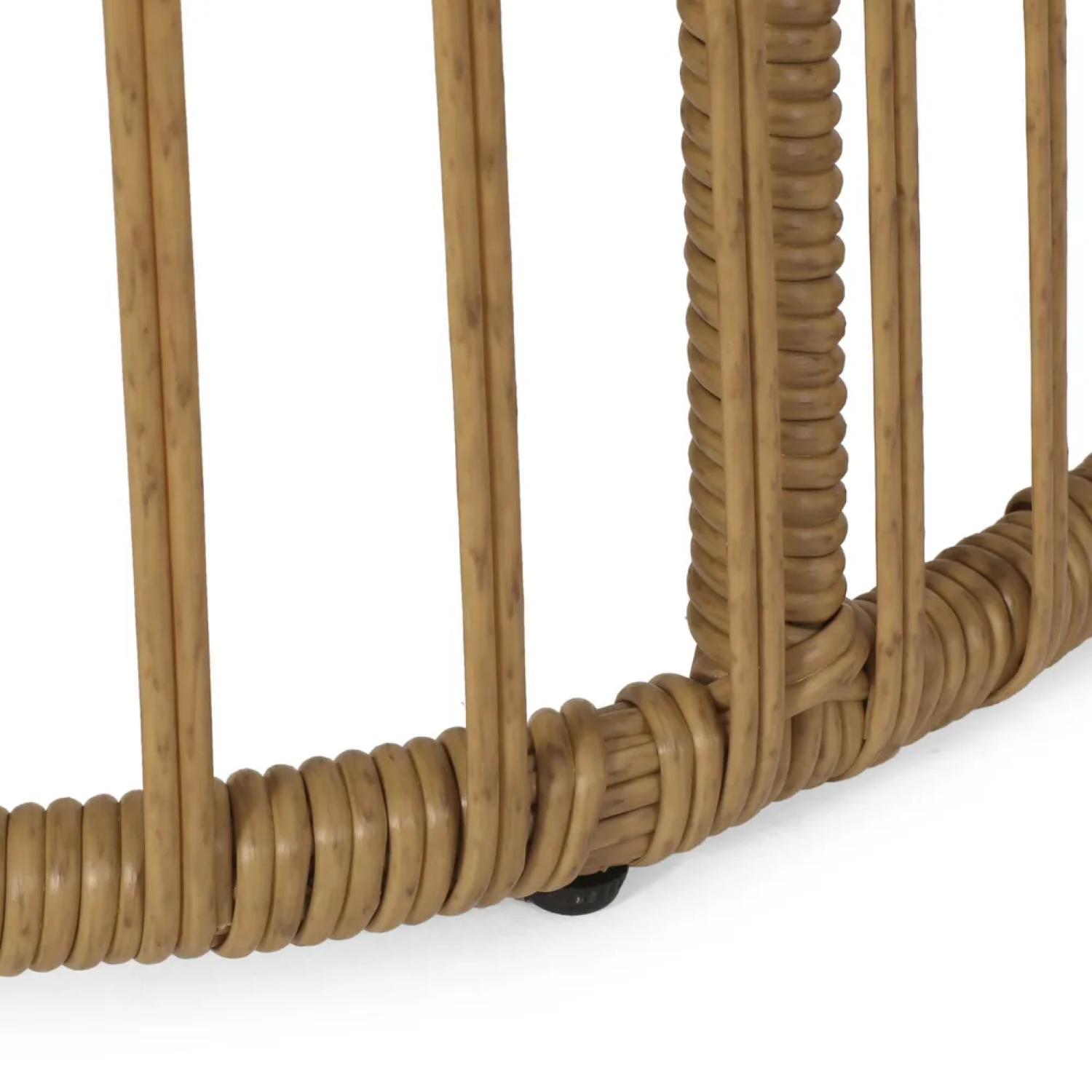 Elaine Outdoor Side Table Rattan Frame - Light Brown