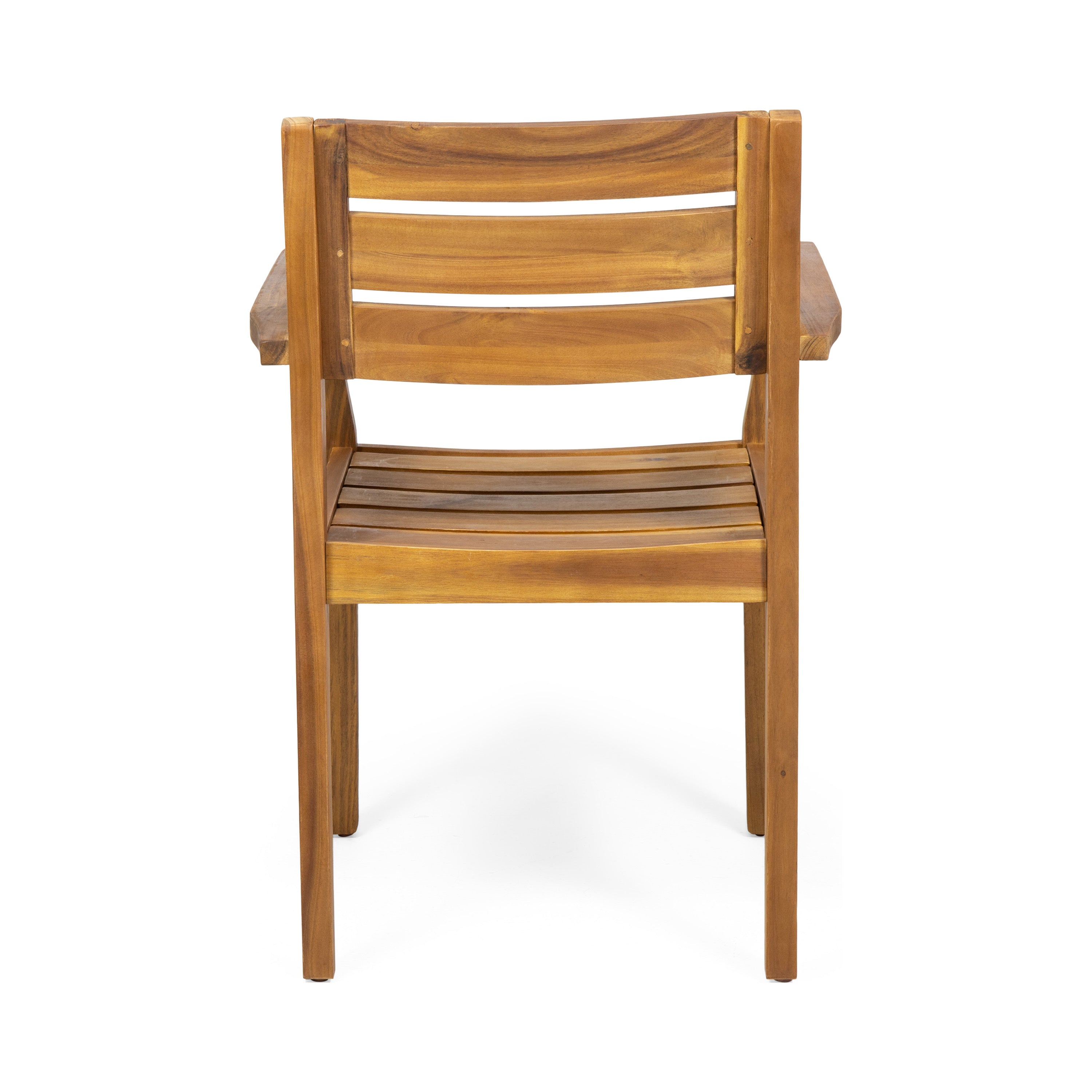 Outdoor Dining Set Acacia Wood Poolside - Teak