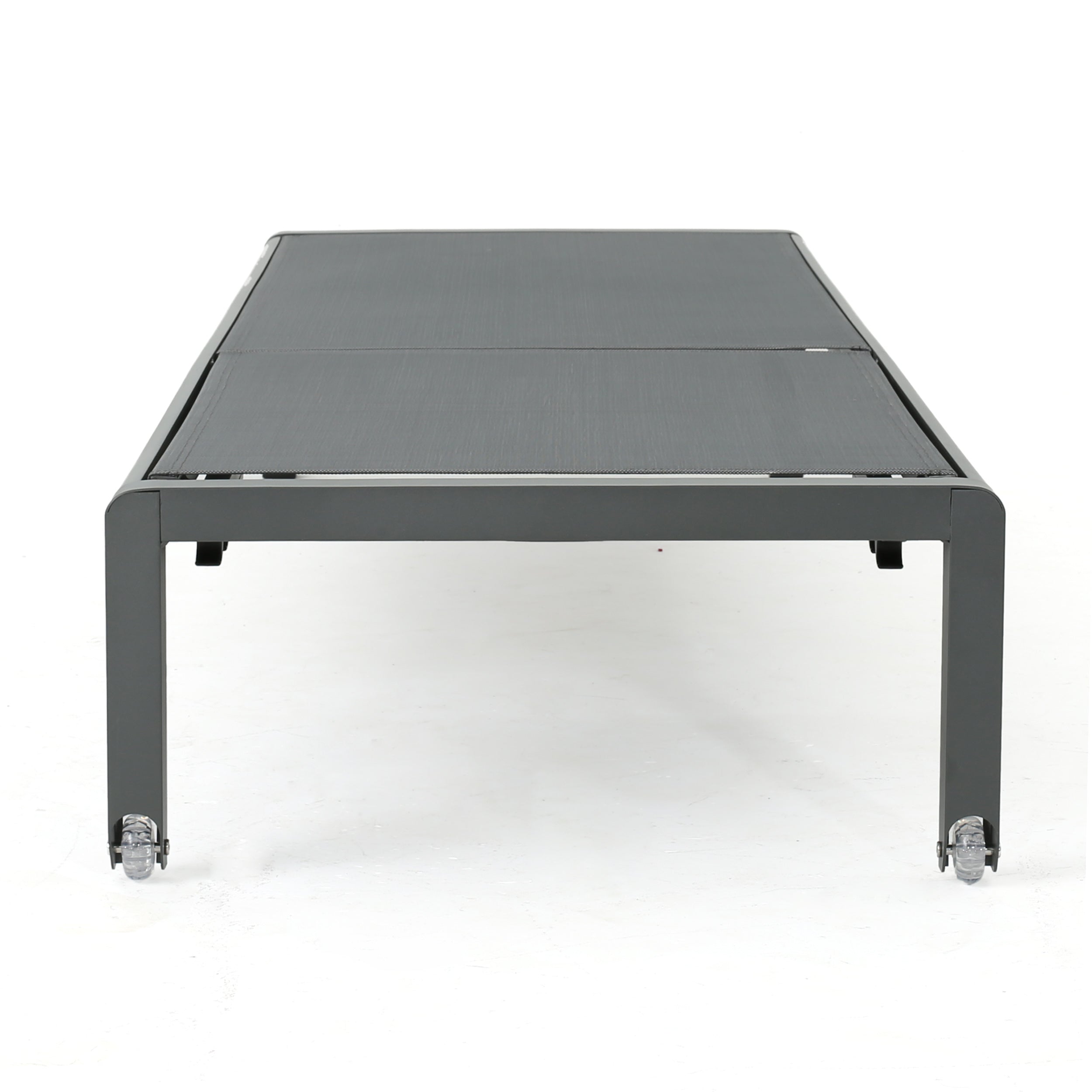 Chaise Outdoor Chaise Lounge Adjustable Back - Gray