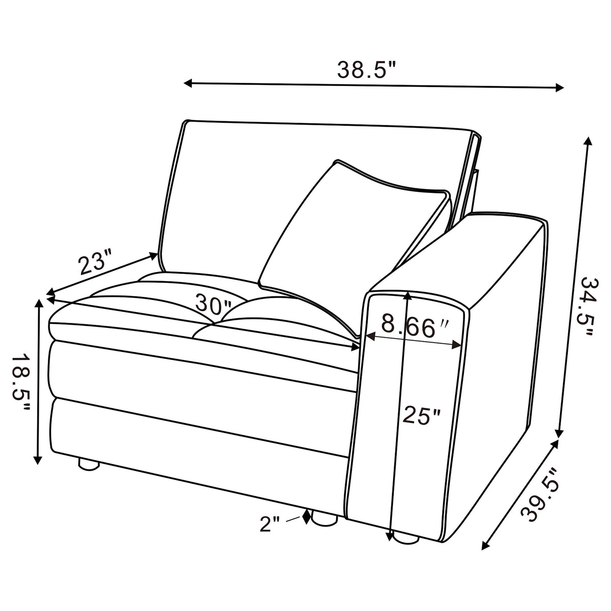 Atlantic Modular Sectional Components