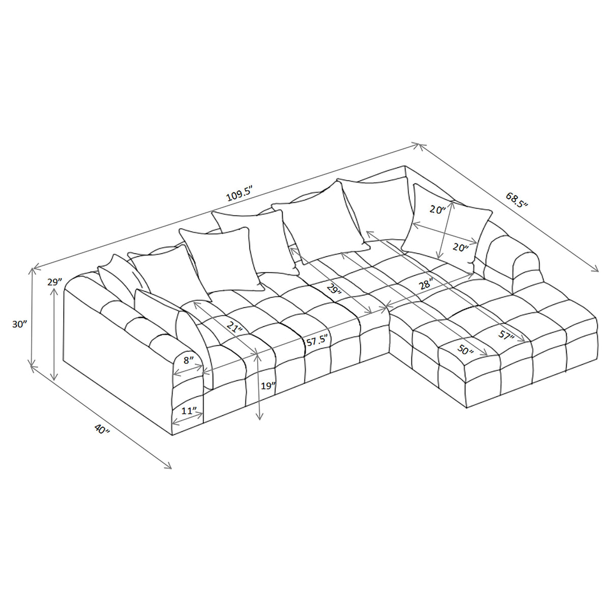 Amara Modular Sectionals