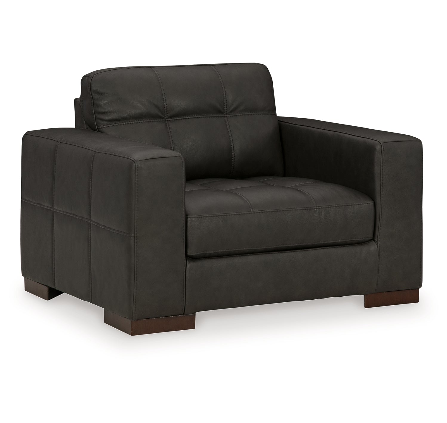 Luigi Chair and Ottoman - Natural