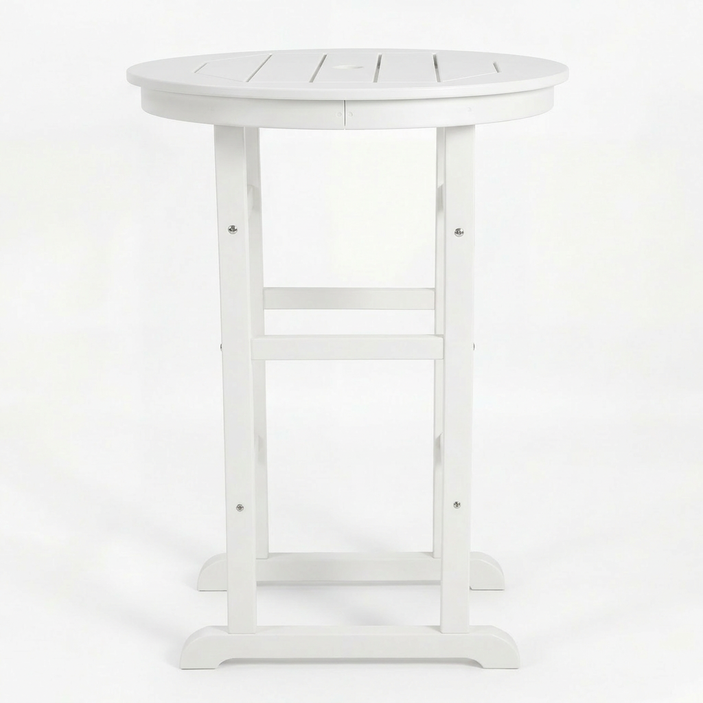 Hdpe Outdoor Bistro Set HDPE Frame - White