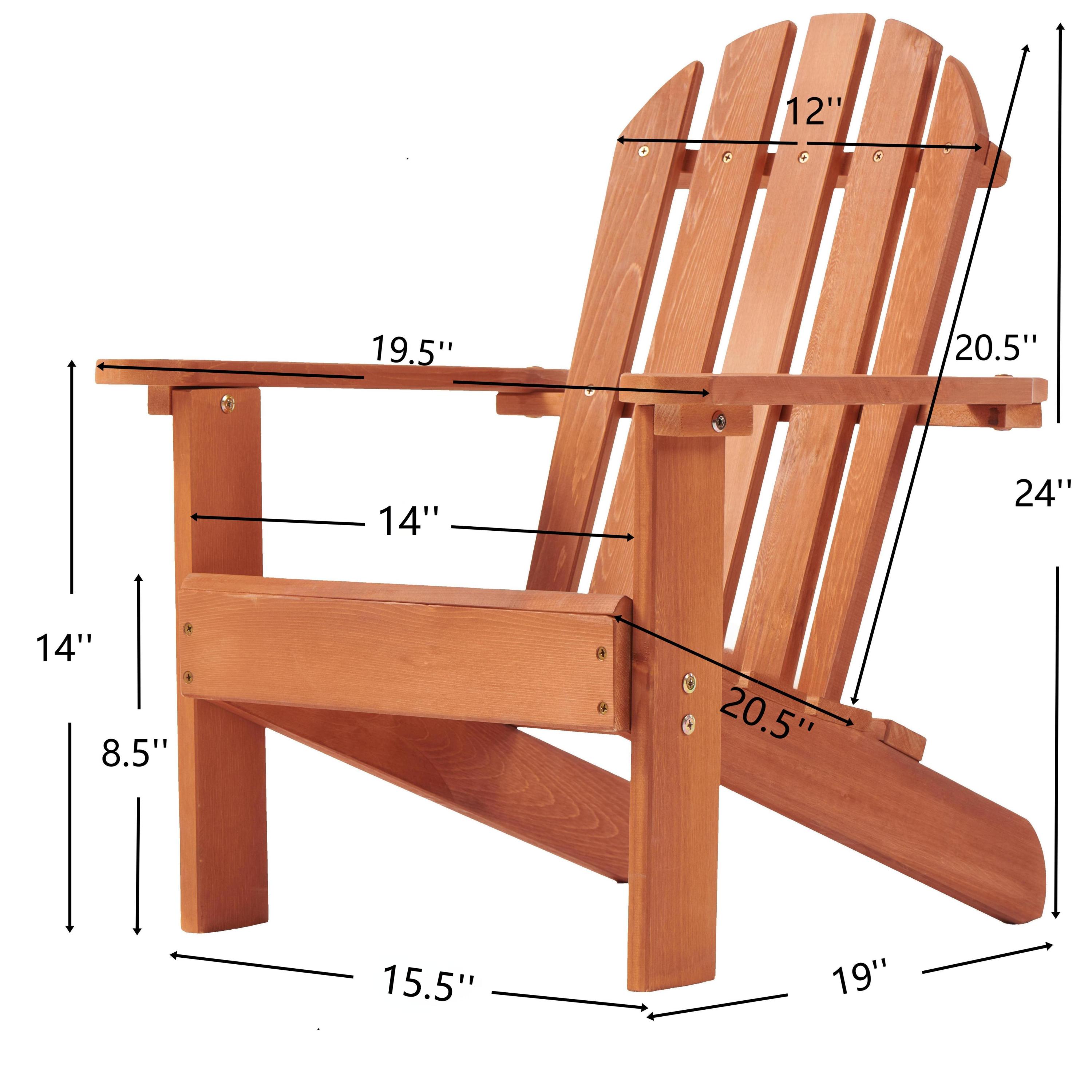 Wooden Outdoor Adirondack Chair Outdoor Seating