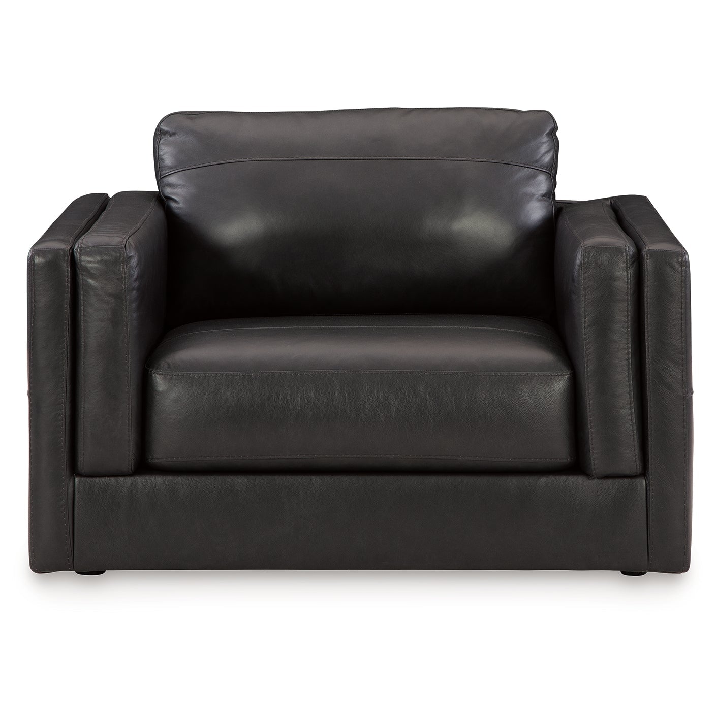 Amiata Chair and Ottoman - Natural