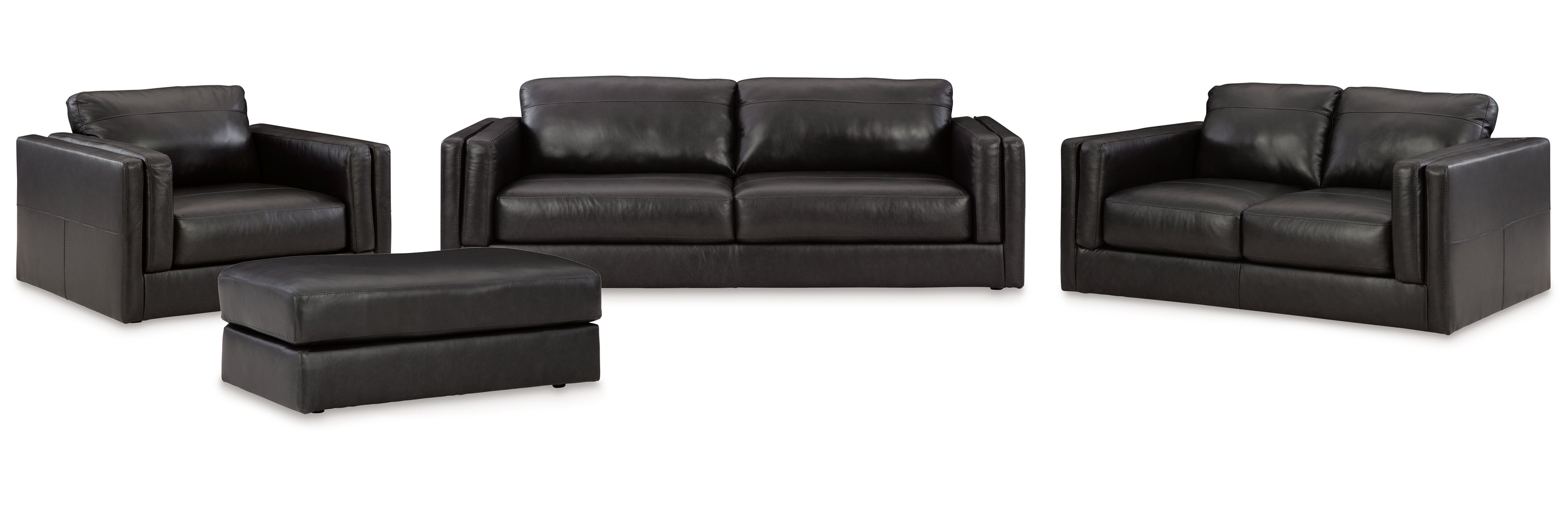 Amiata Sofa, Loveseat, Chair and Ottoman - Natural