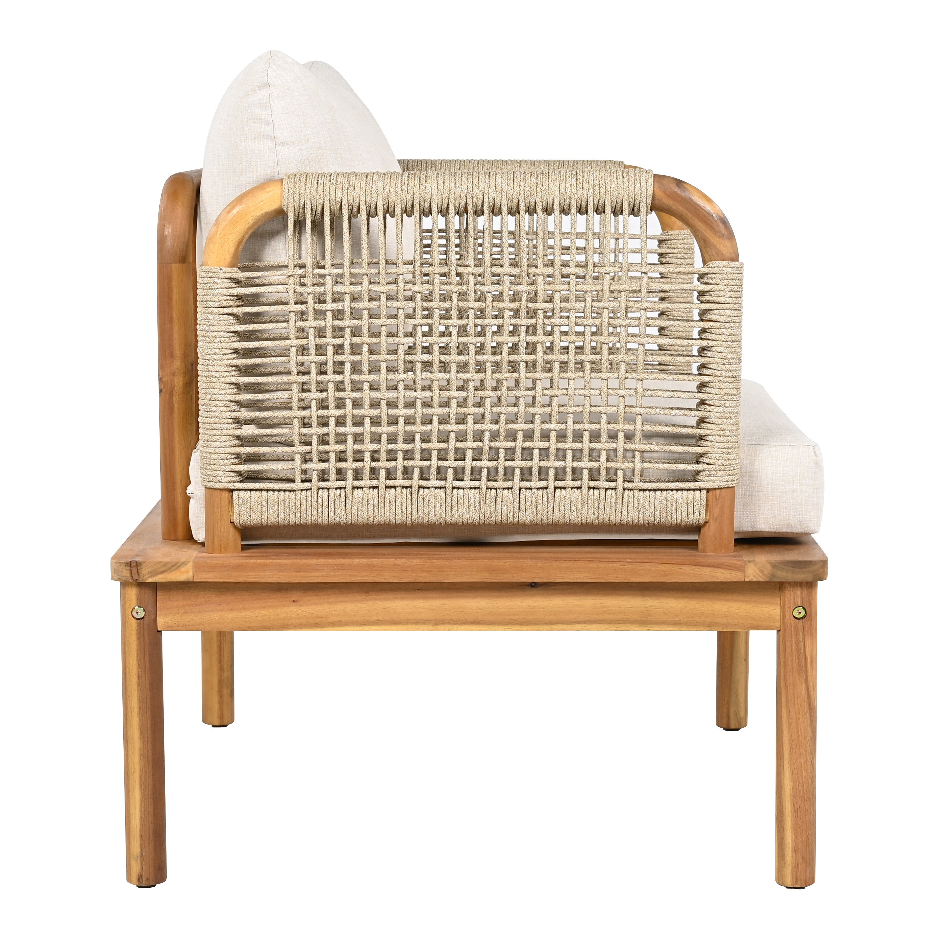 Outdoor Sofa Set Rope Detail 5-Piece