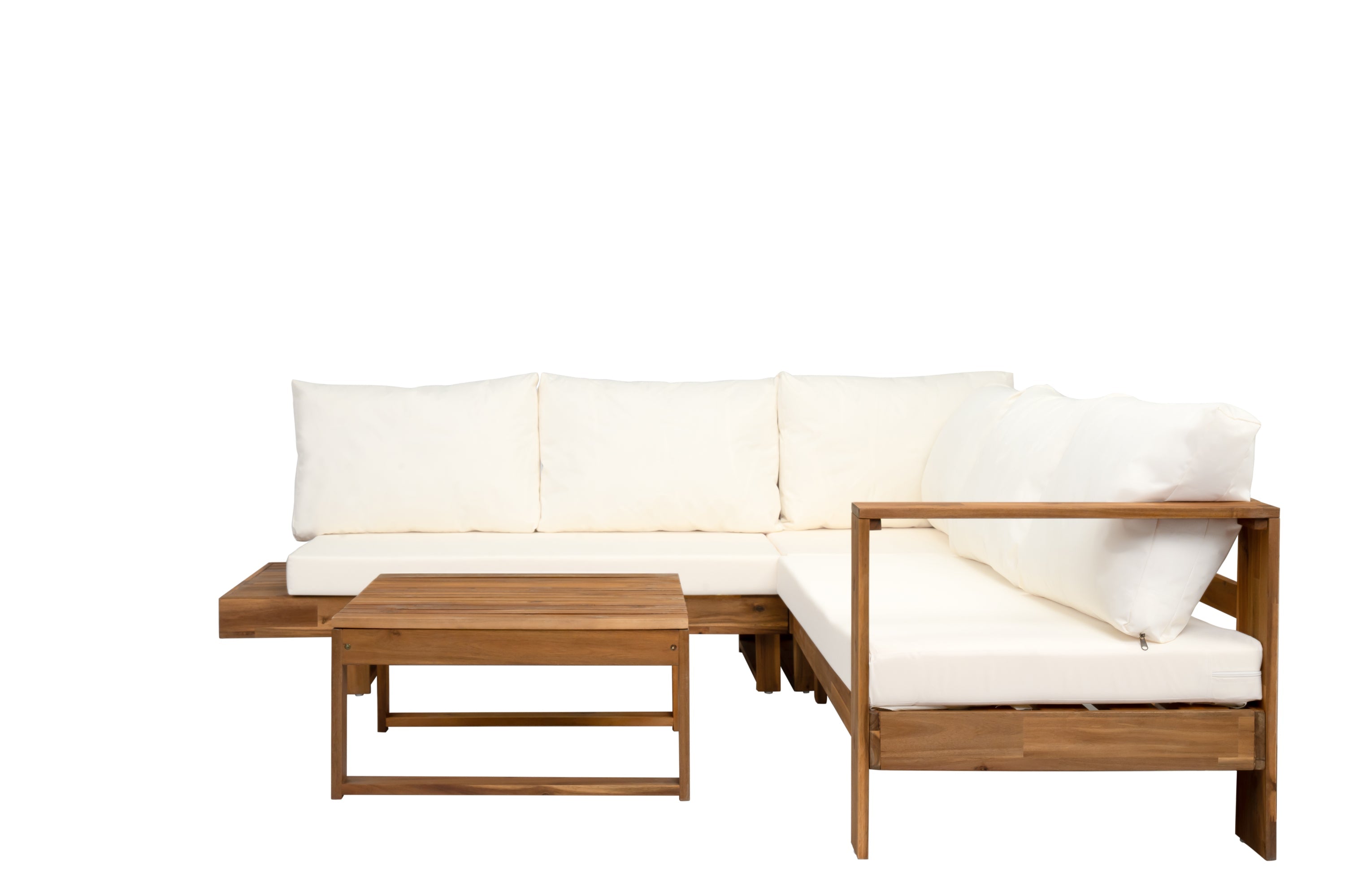 Outdoor Sectional Set Acacia Wood