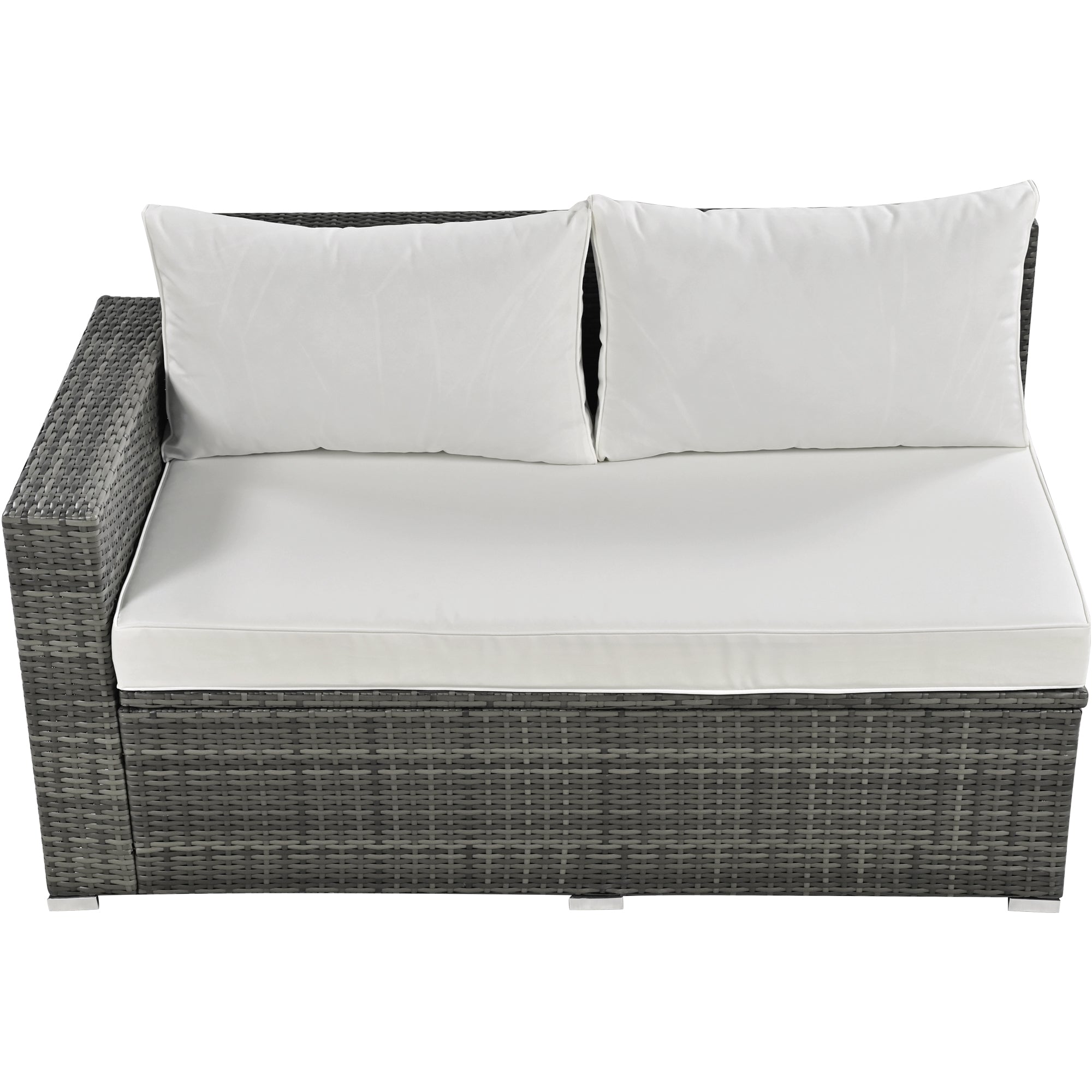 Topmax Outdoor Sectional Set Adjustable Back - Beige