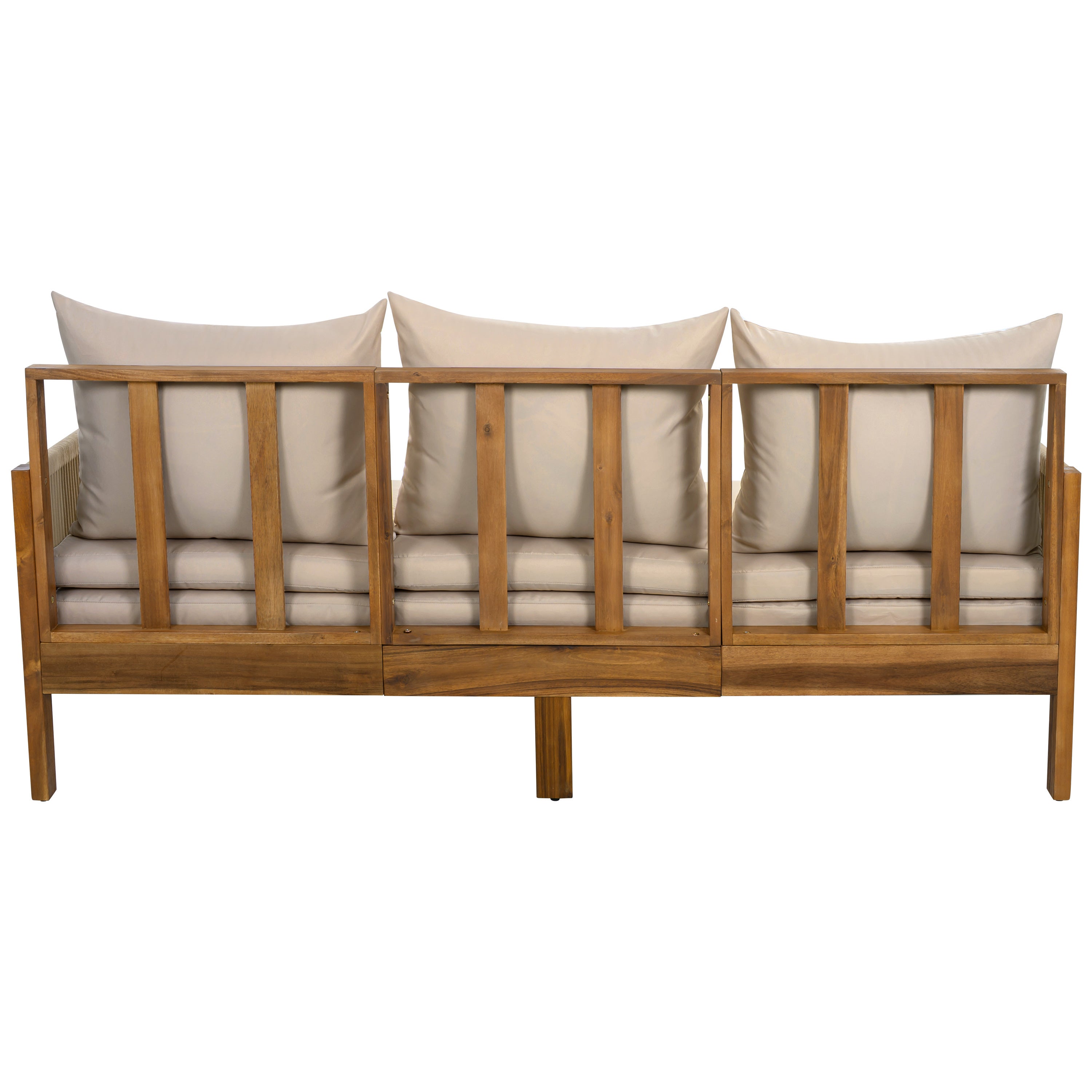 Daybed Outdoor Canopy Daybed Cushioned Seating - Brown
