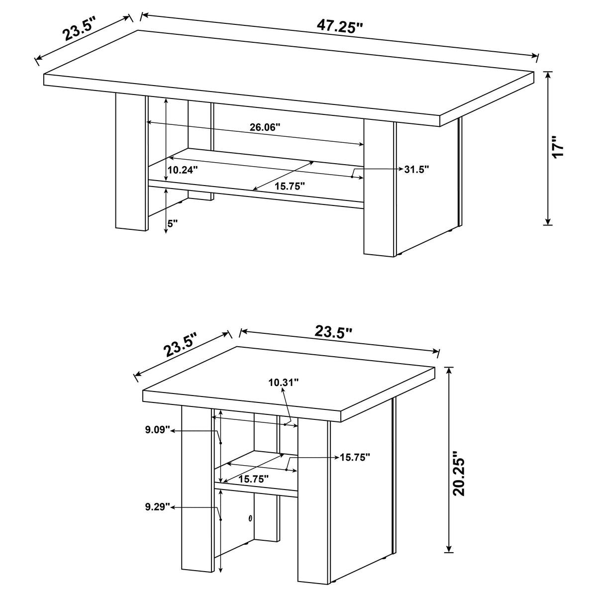 Rodez Coffee Table Sets