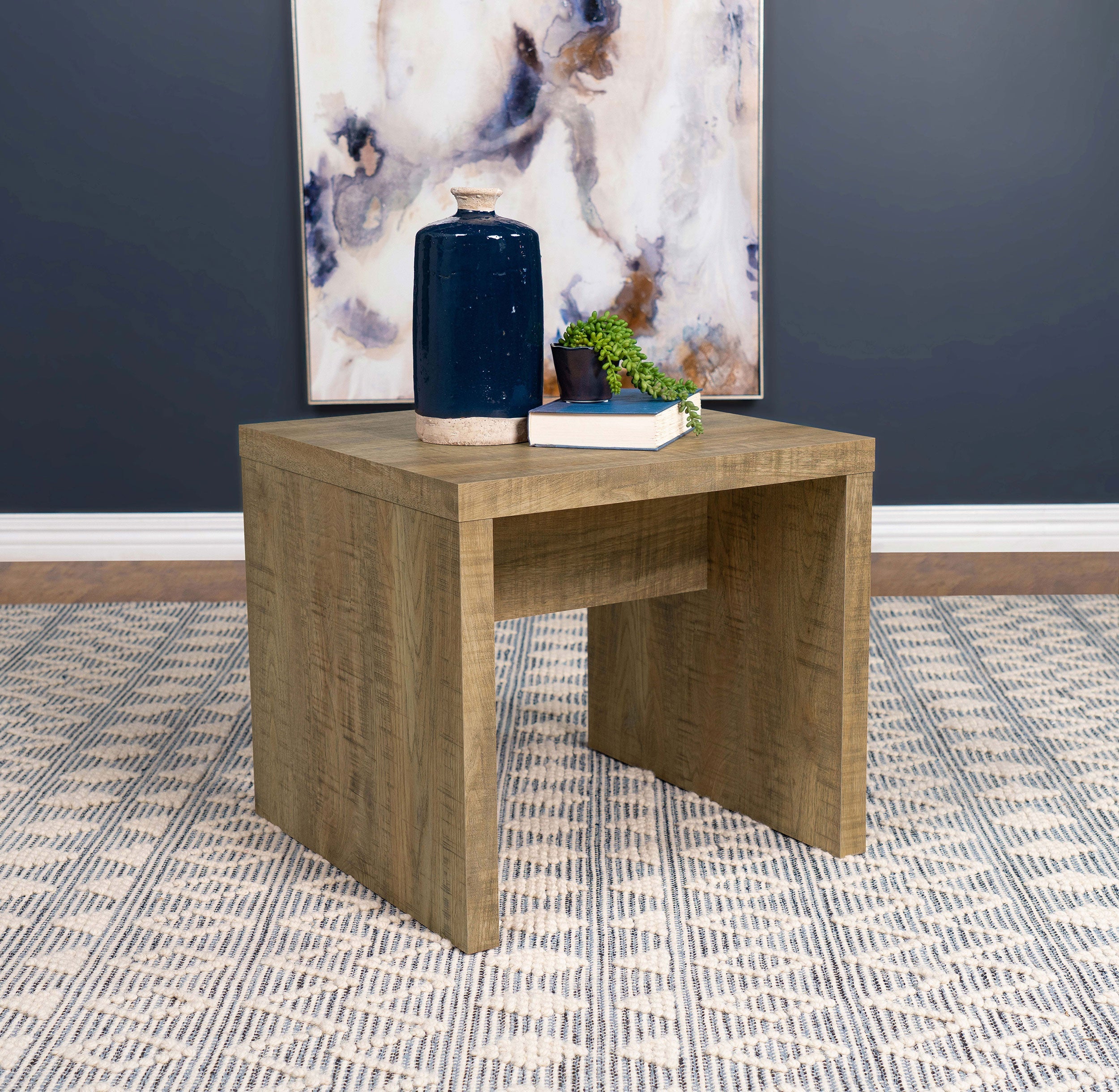 Lynette Mango Square Engineered Wood End Table