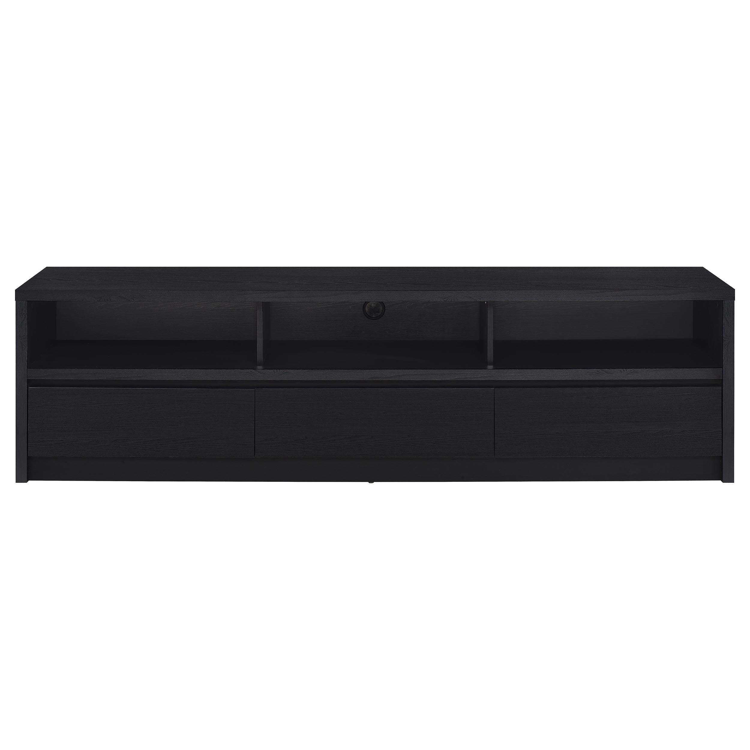 Rutland  3-drawer TV Stand Media Console Black