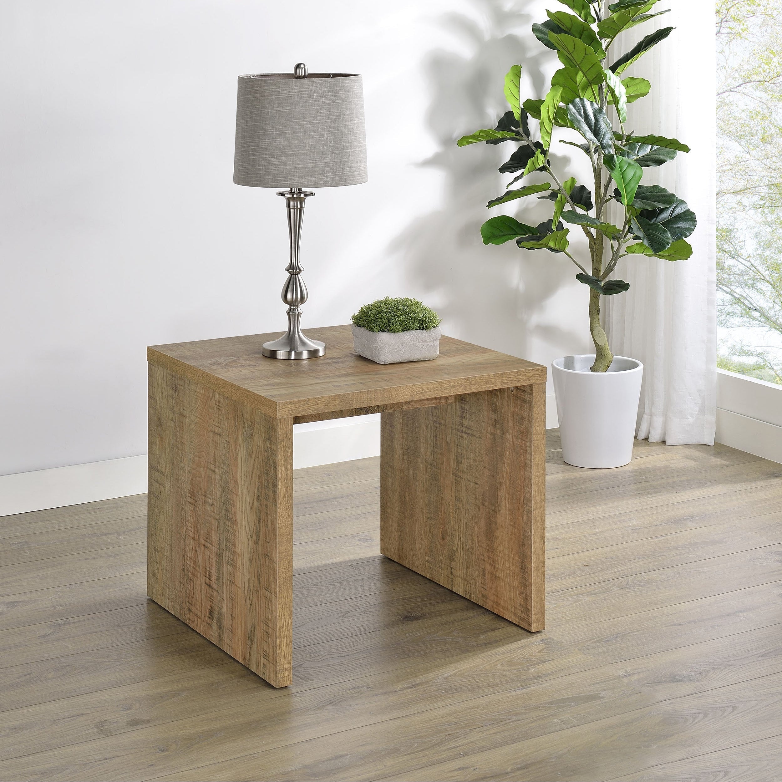 Canoga Engineered Wood Accent Side End Table Mango