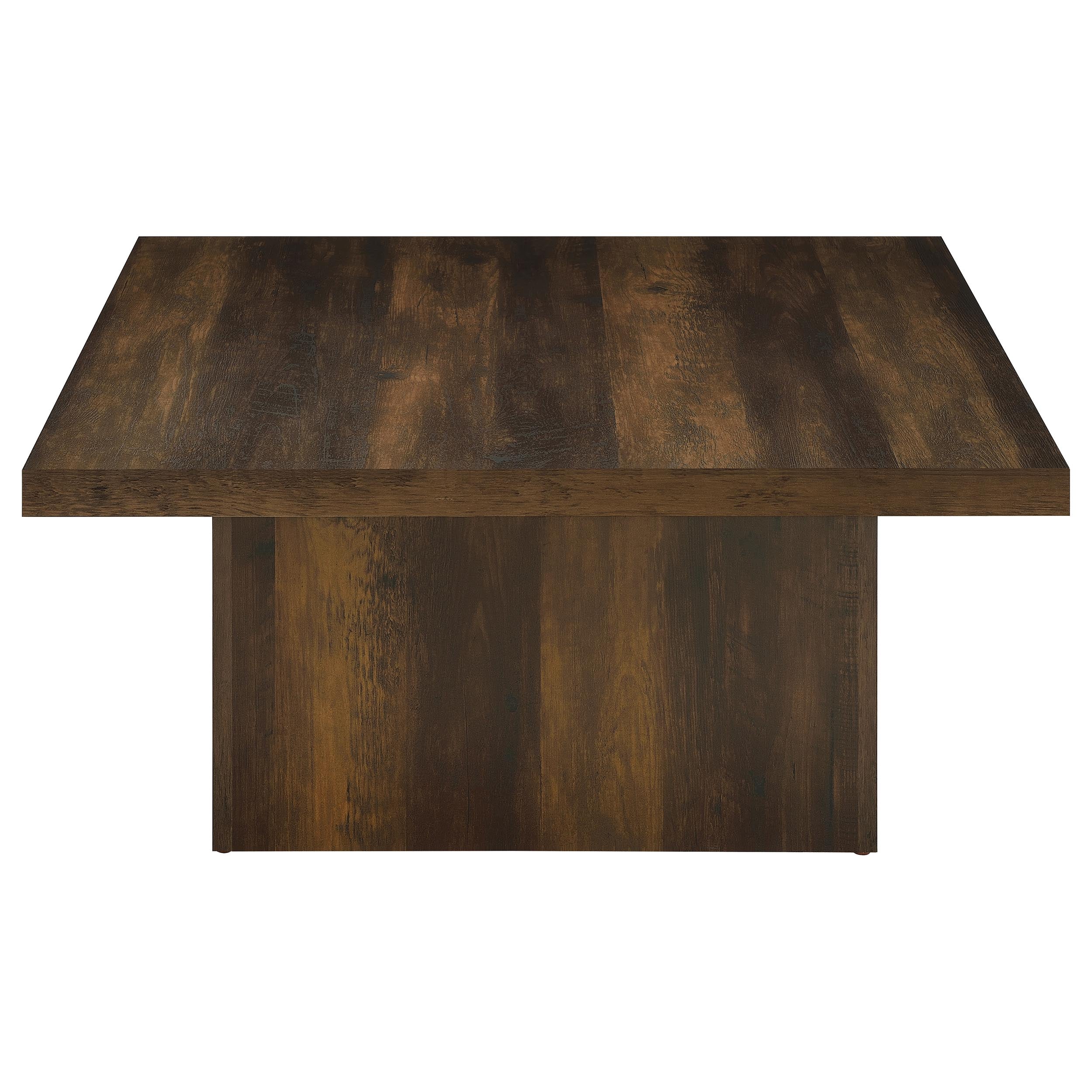 Devar Square Engineered Wood Cocktail Dark Pine Coffee Table