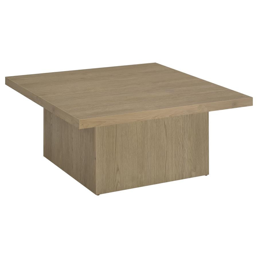 Devar Square Engineered Wood Cocktail Latte Coffee Table